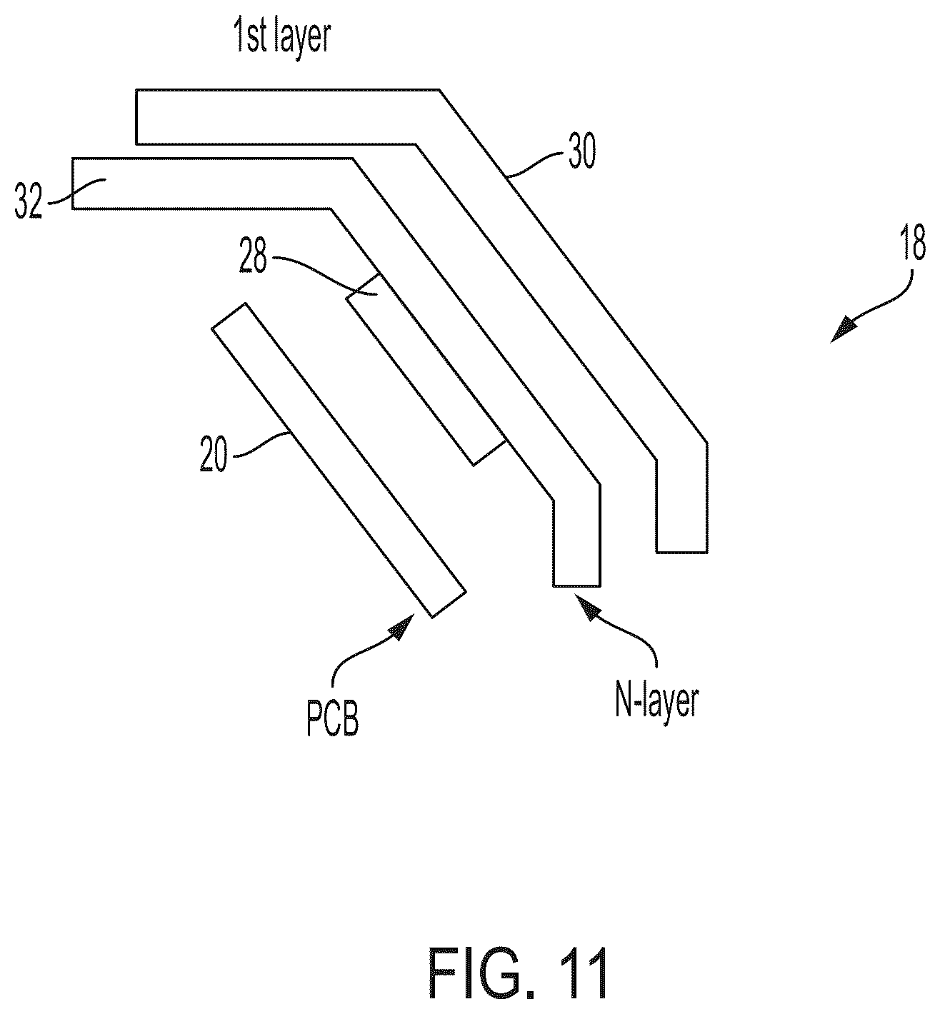 Patent US12345809 Figure 9 – Vehicular radar sensor with antenna that provides improved blind-spot detection