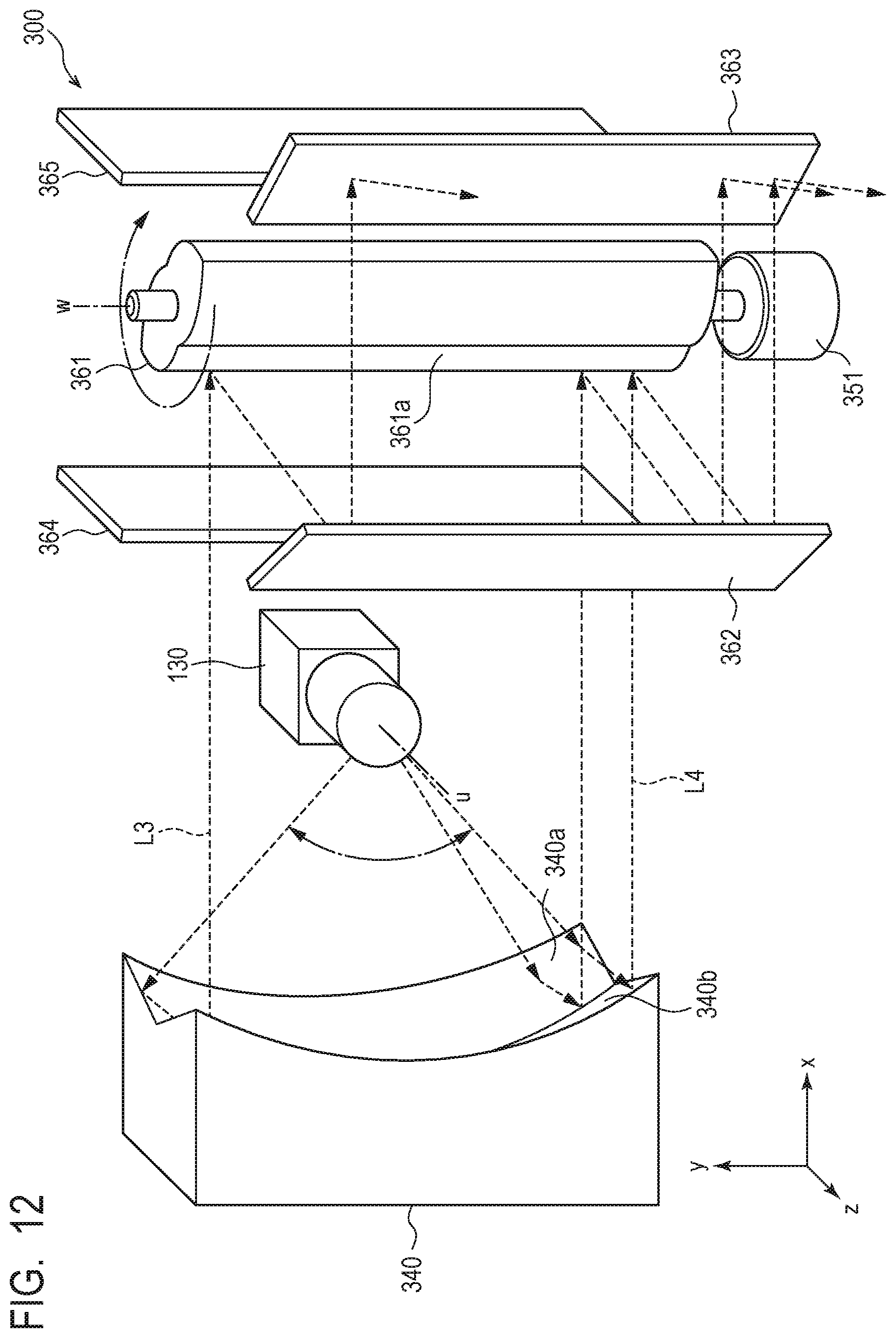 Patent US12345813 Figure 8 – Object detection system and article display shelf