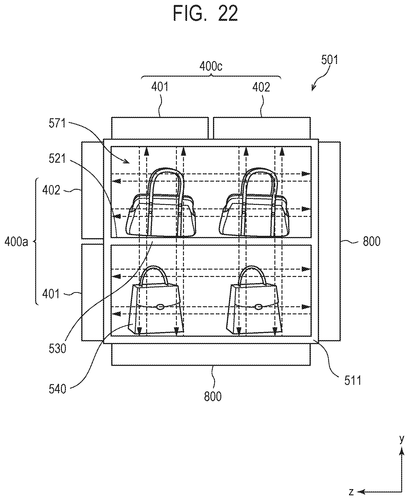 Patent US12345813 Figure 17 – Object detection system and article display shelf