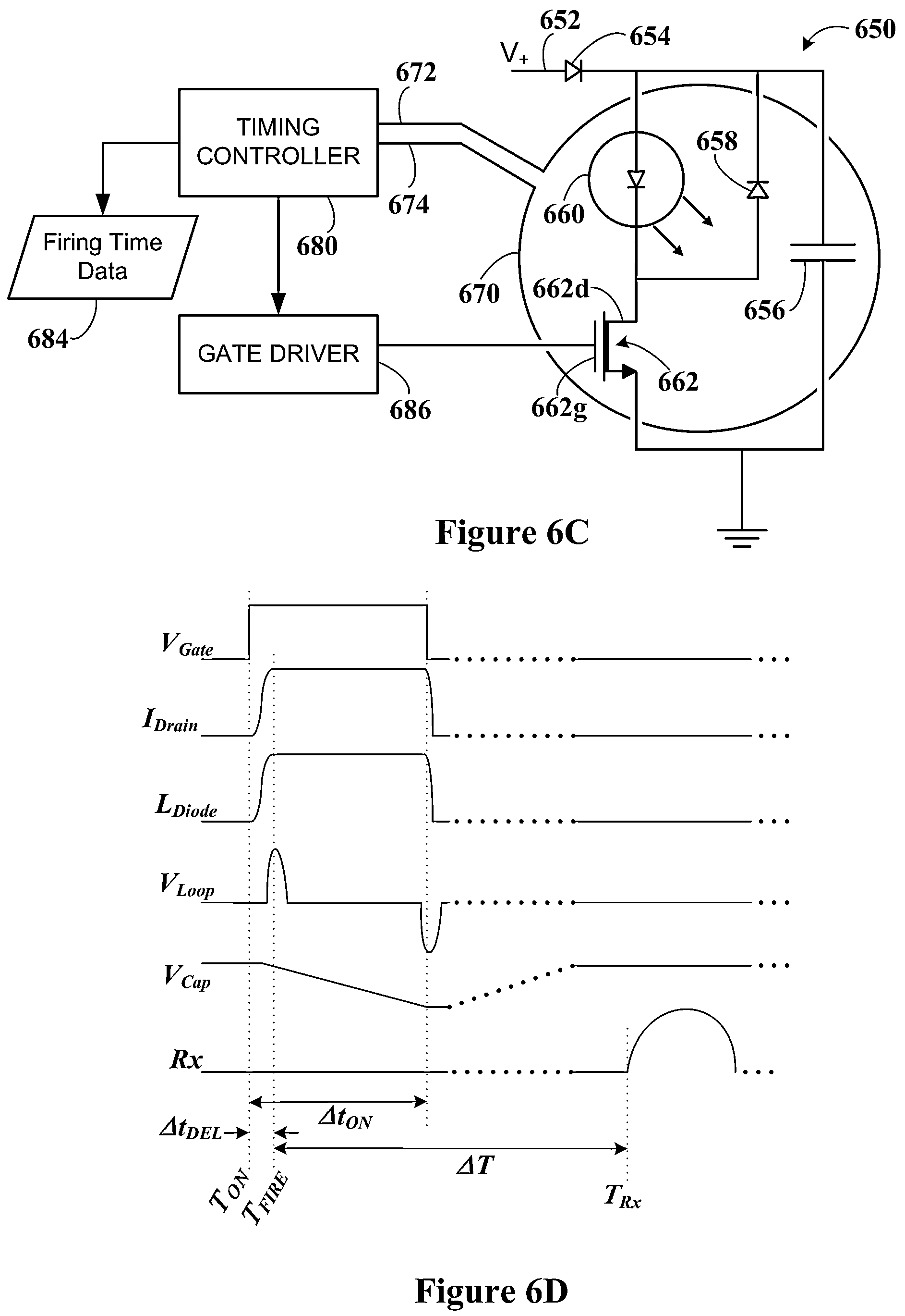 Patent US12345815 Figure 7 – Laser diode timing feedback using trace loop