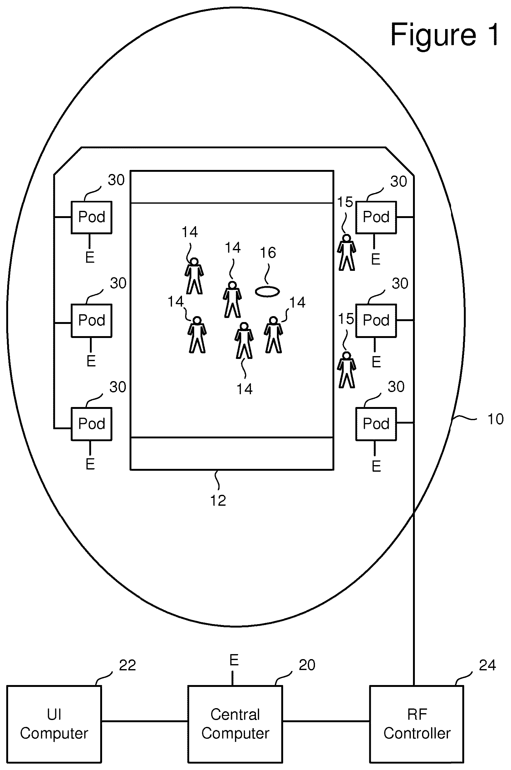 Patent US12345816 Figure 1 – Tracking system
