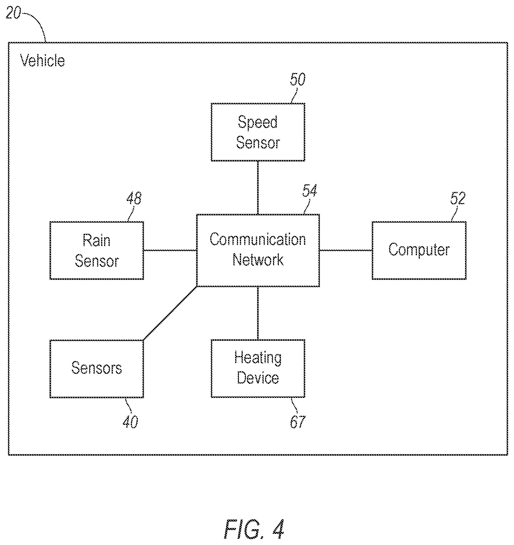 Patent US12345822 Figure 4 – Sensor assembly with deflector