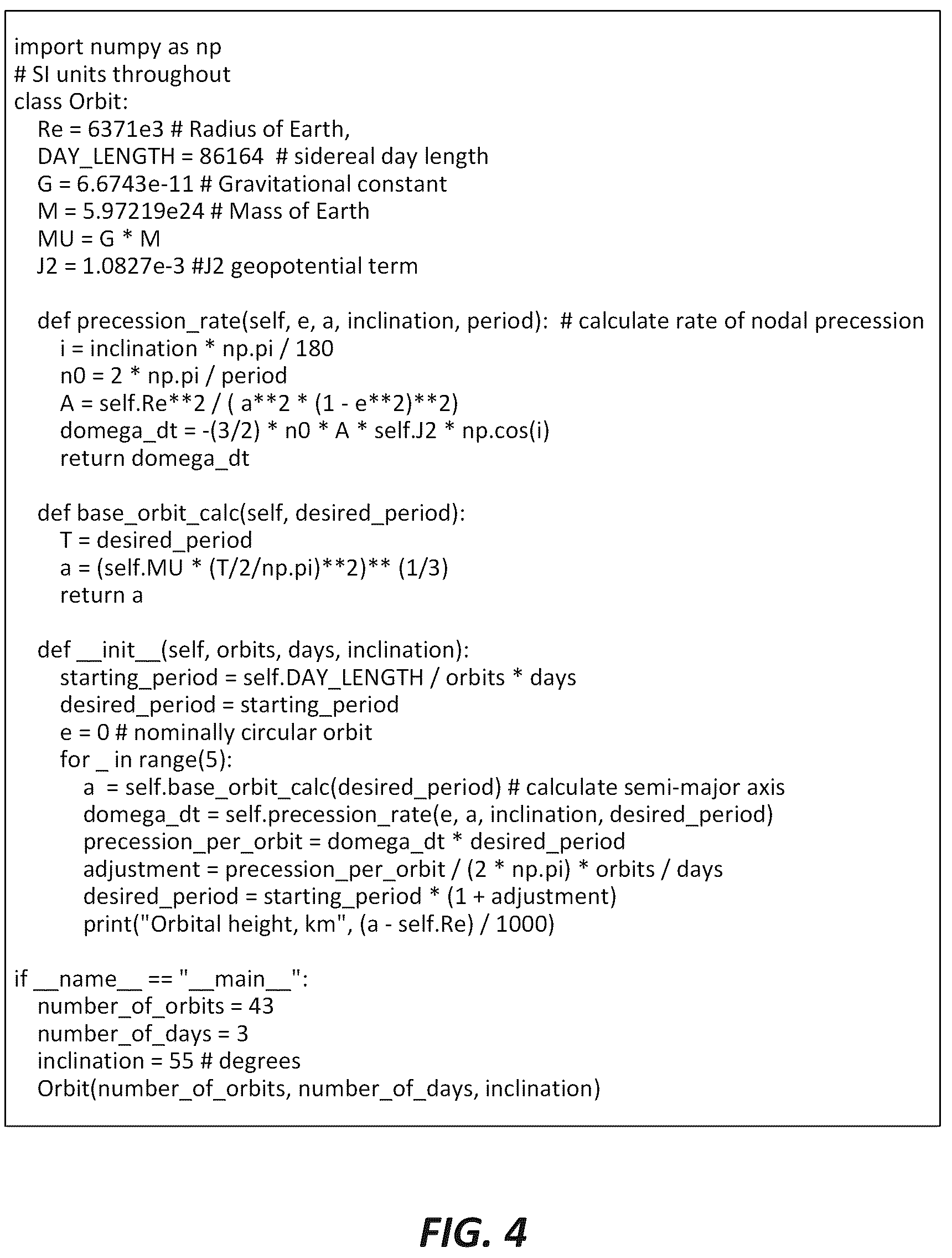 Patent US12345823 Figure 4 – Repeating ground track optimization