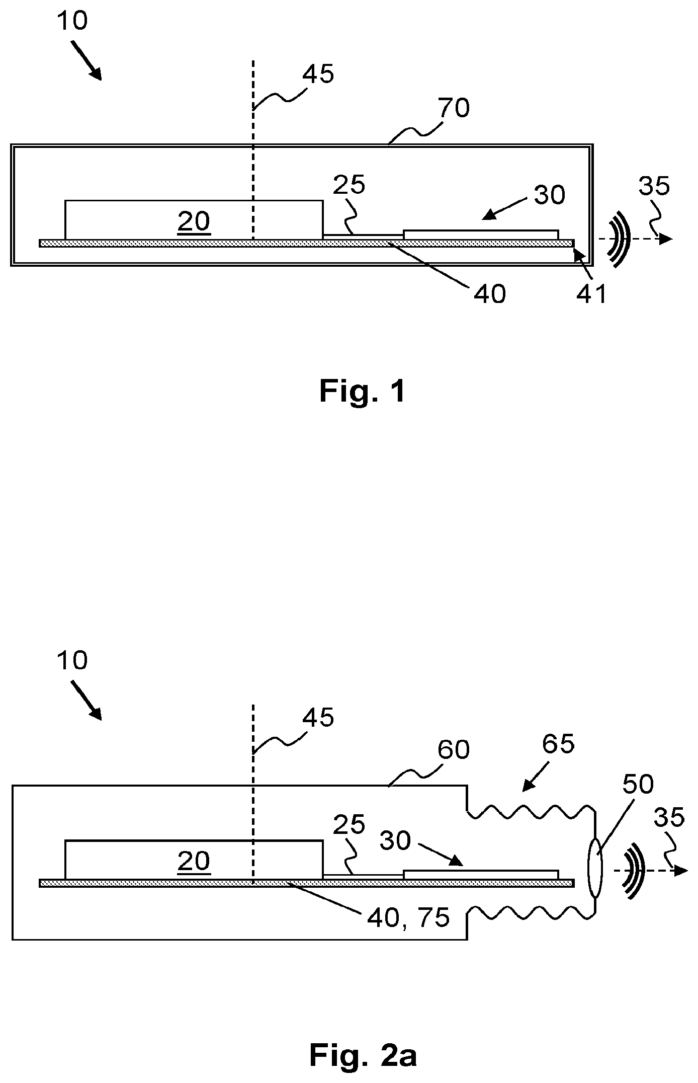 Patent US12345831 Figure 1 – Radar transmitter assembly having an integrated antenna