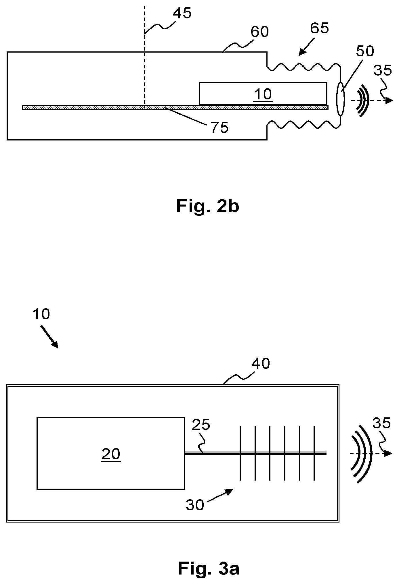 Patent US12345831 Figure 2 – Radar transmitter assembly having an integrated antenna