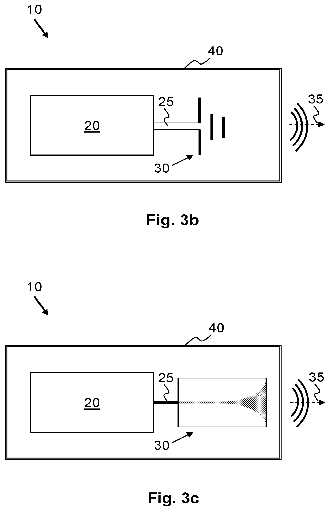 Patent US12345831 Figure 3 – Radar transmitter assembly having an integrated antenna