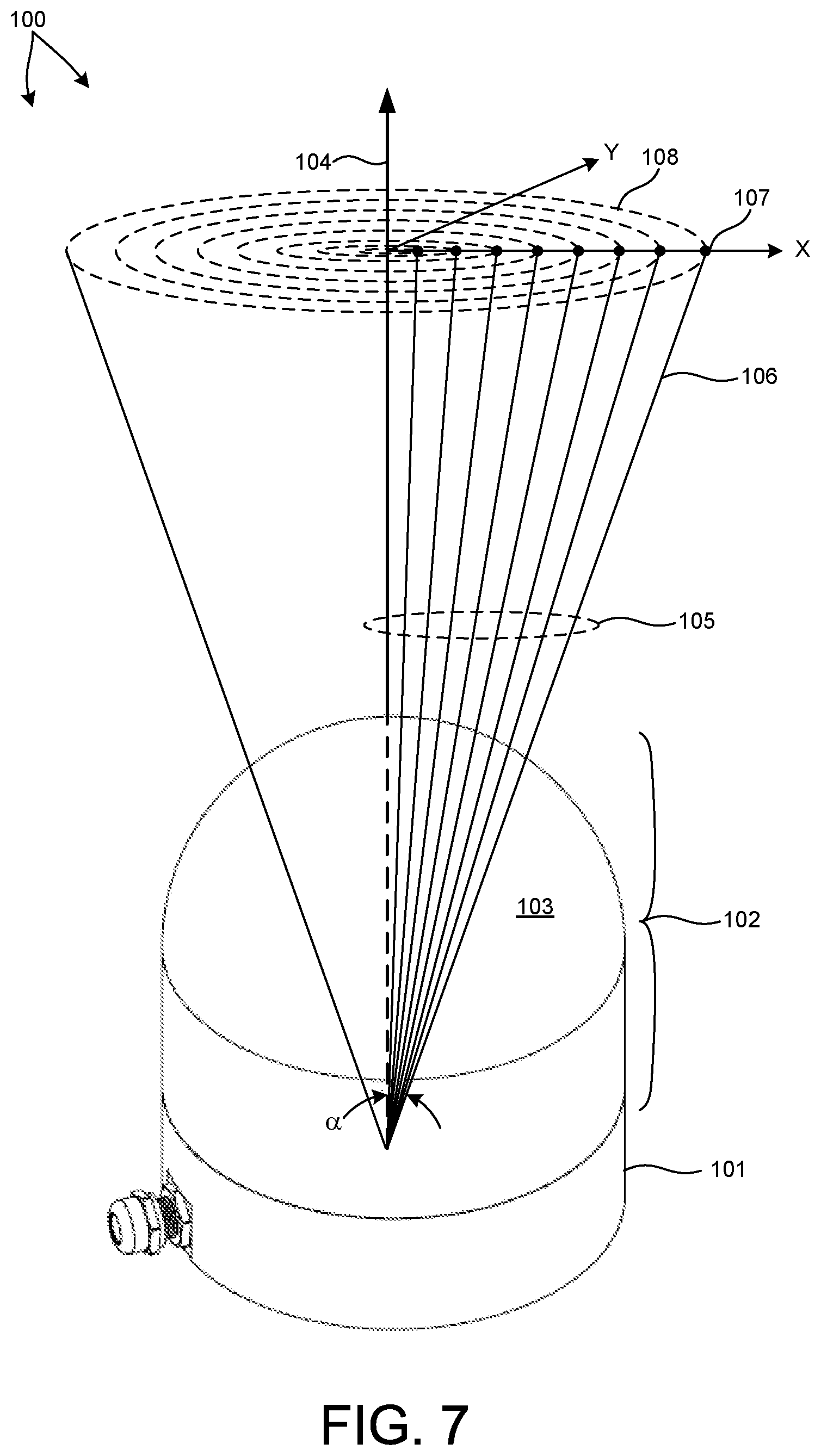 Patent US12345835 Figure 6 – LIDAR based distance measurements with tiered power control