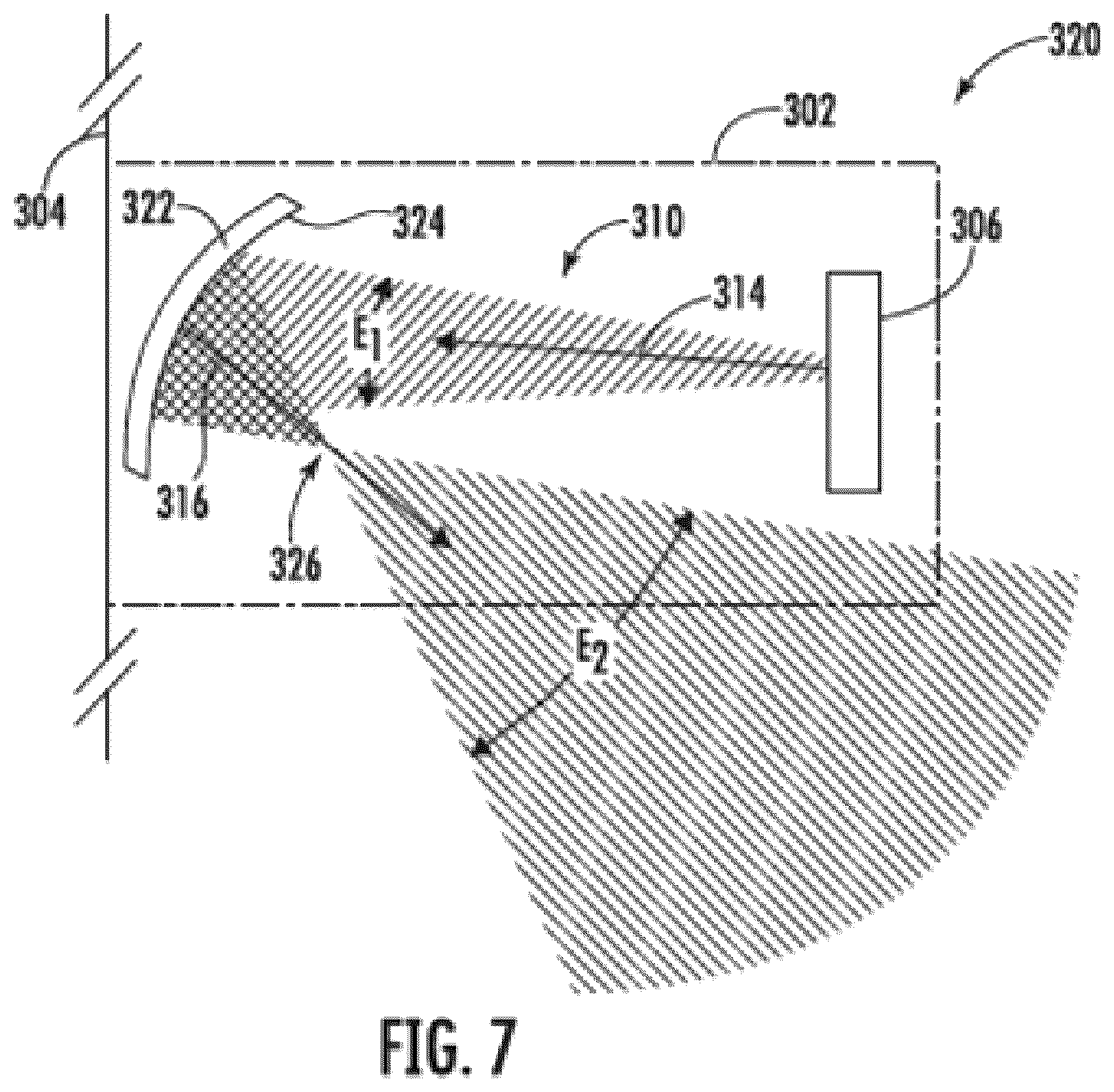 Patent US12345839 Figure 5 – Sonar system with adjusted beam