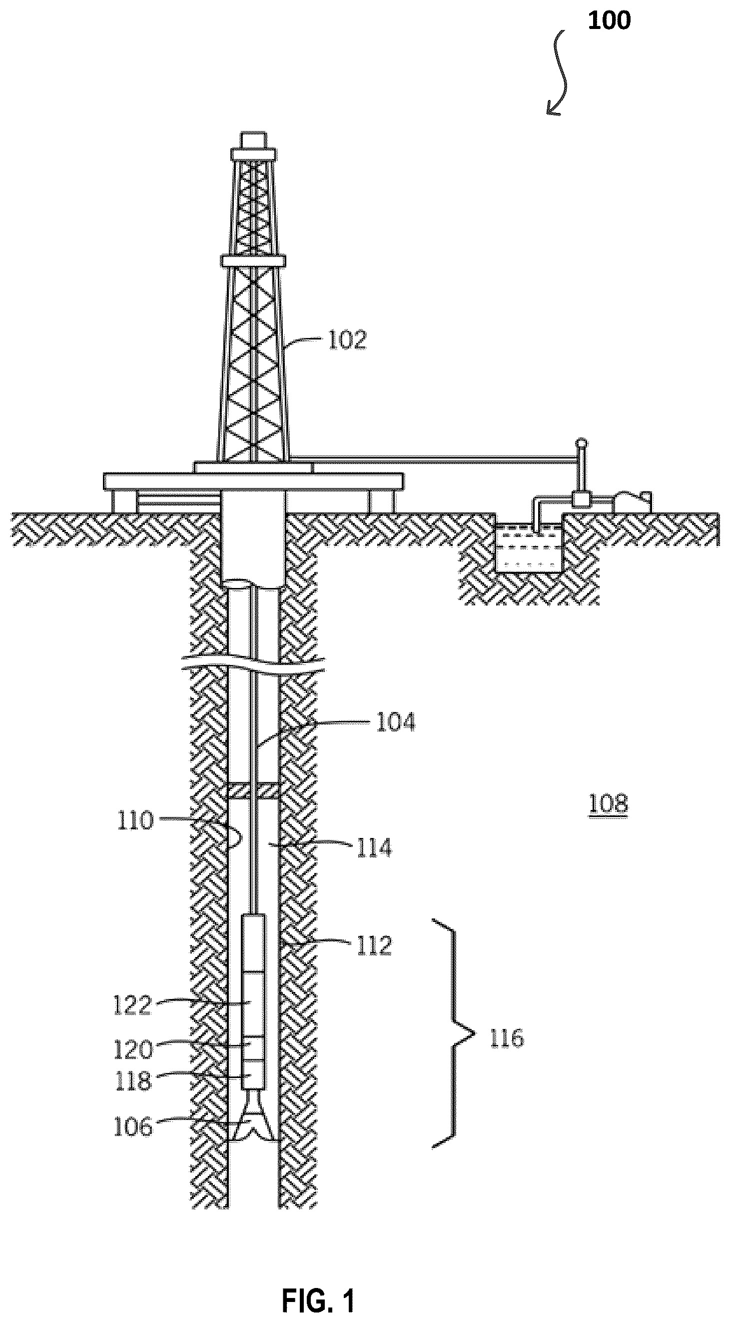 Patent US12345847 Figure 1 – Downhole logging using symmetric and asymmetric compensated resistivity measurements
