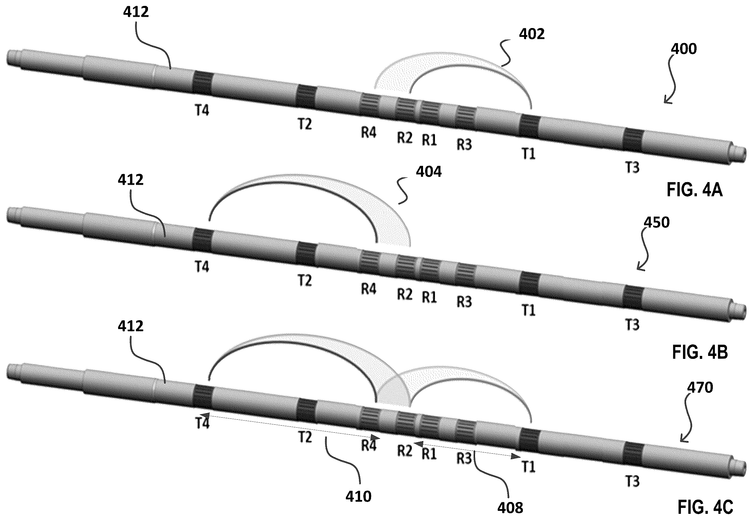 Patent US12345847 Figure 4 – Downhole logging using symmetric and asymmetric compensated resistivity measurements
