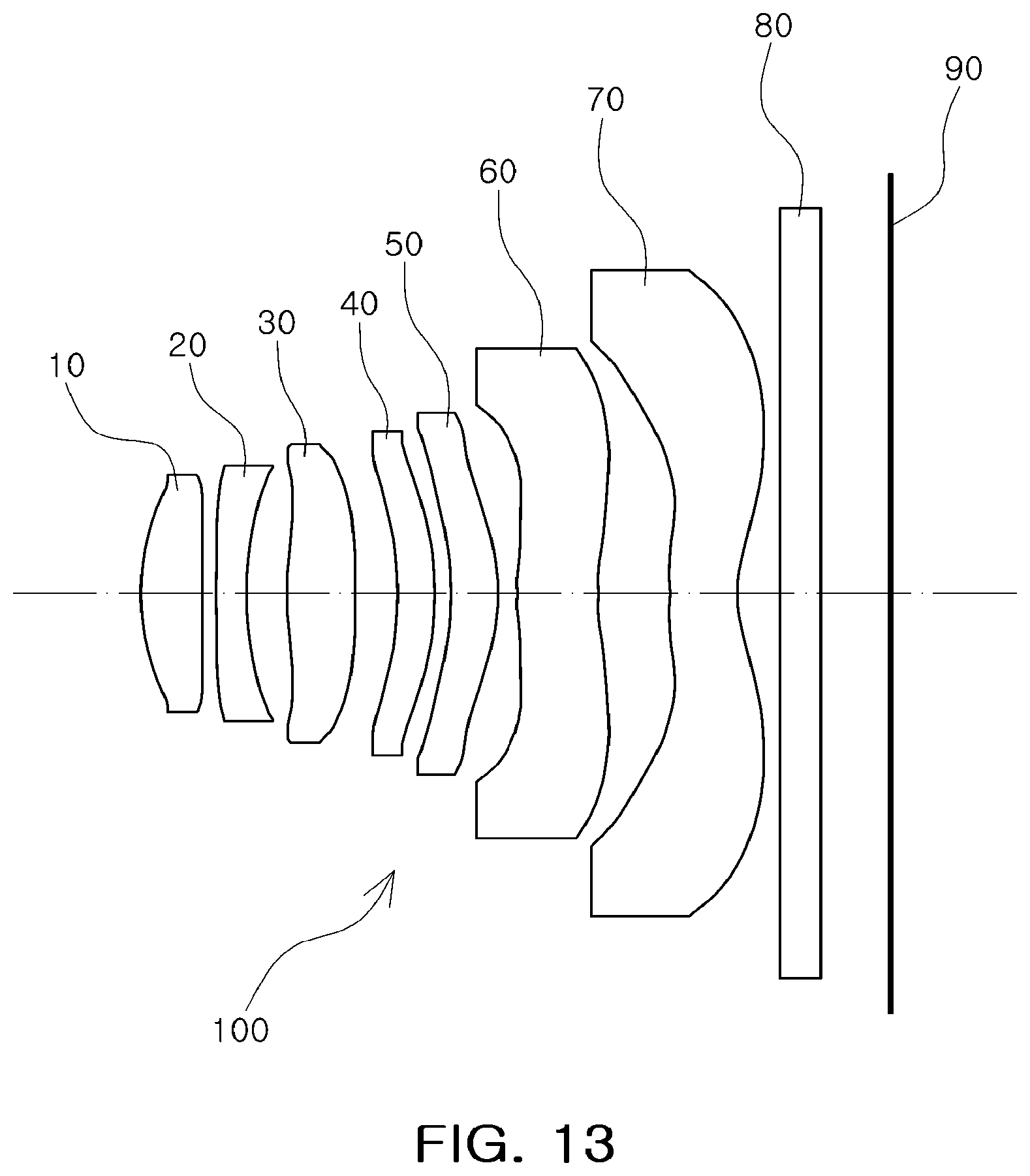 Patent US12345860 Figure 13 – Lens module
