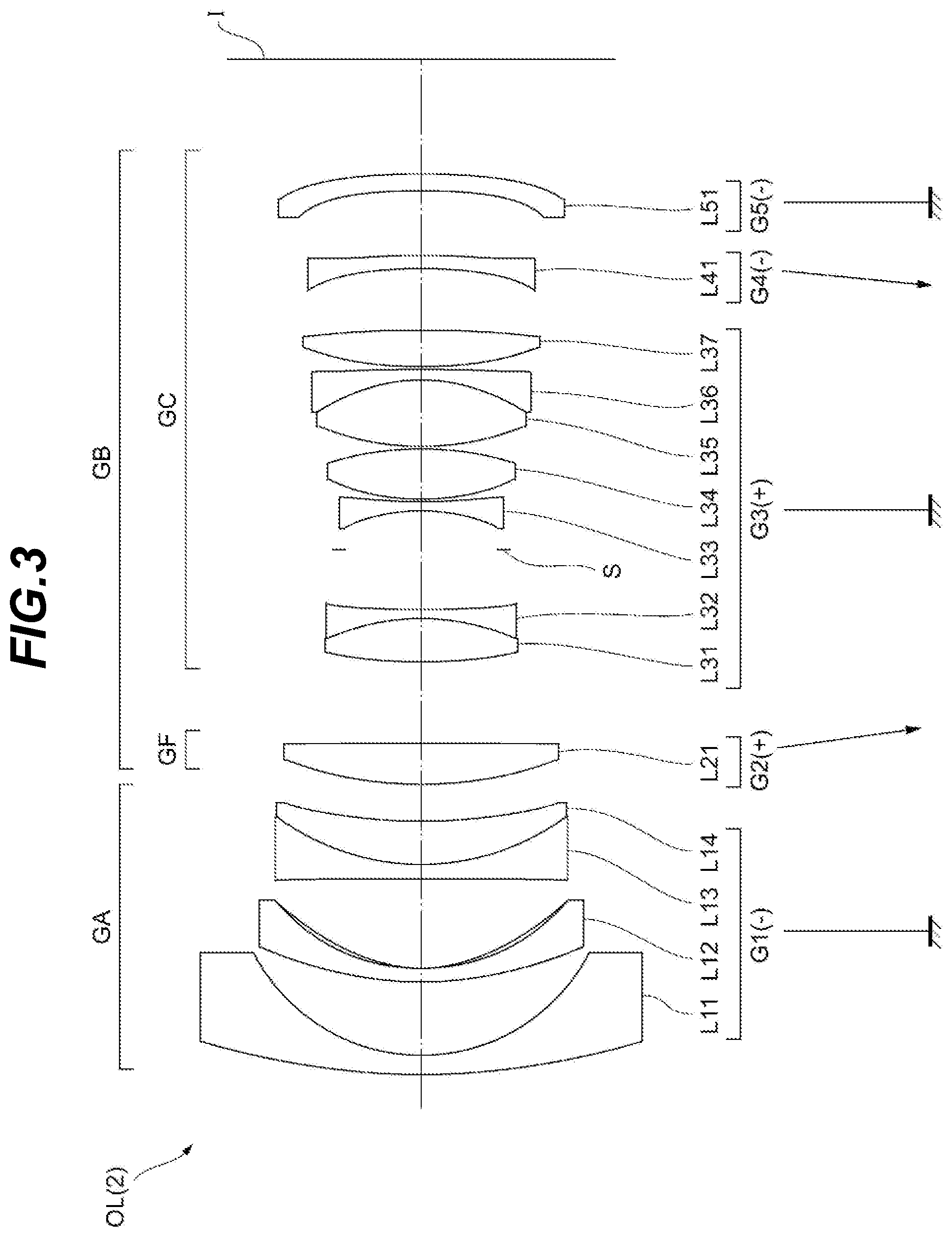 Patent US12345863 Figure 3 – Optical system, optical apparatus and method for manufacturing the optical system