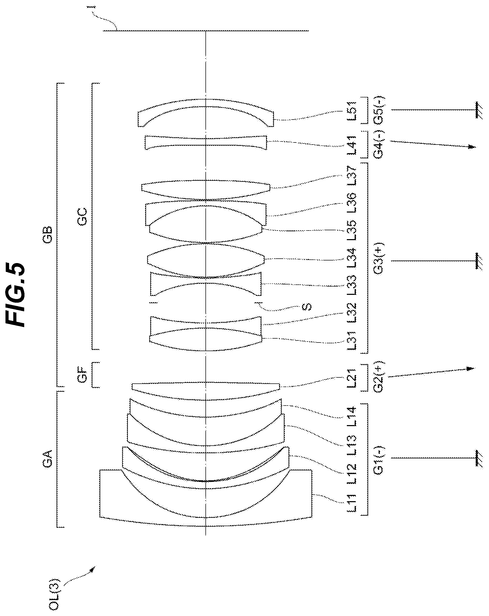 Patent US12345863 Figure 5 – Optical system, optical apparatus and method for manufacturing the optical system