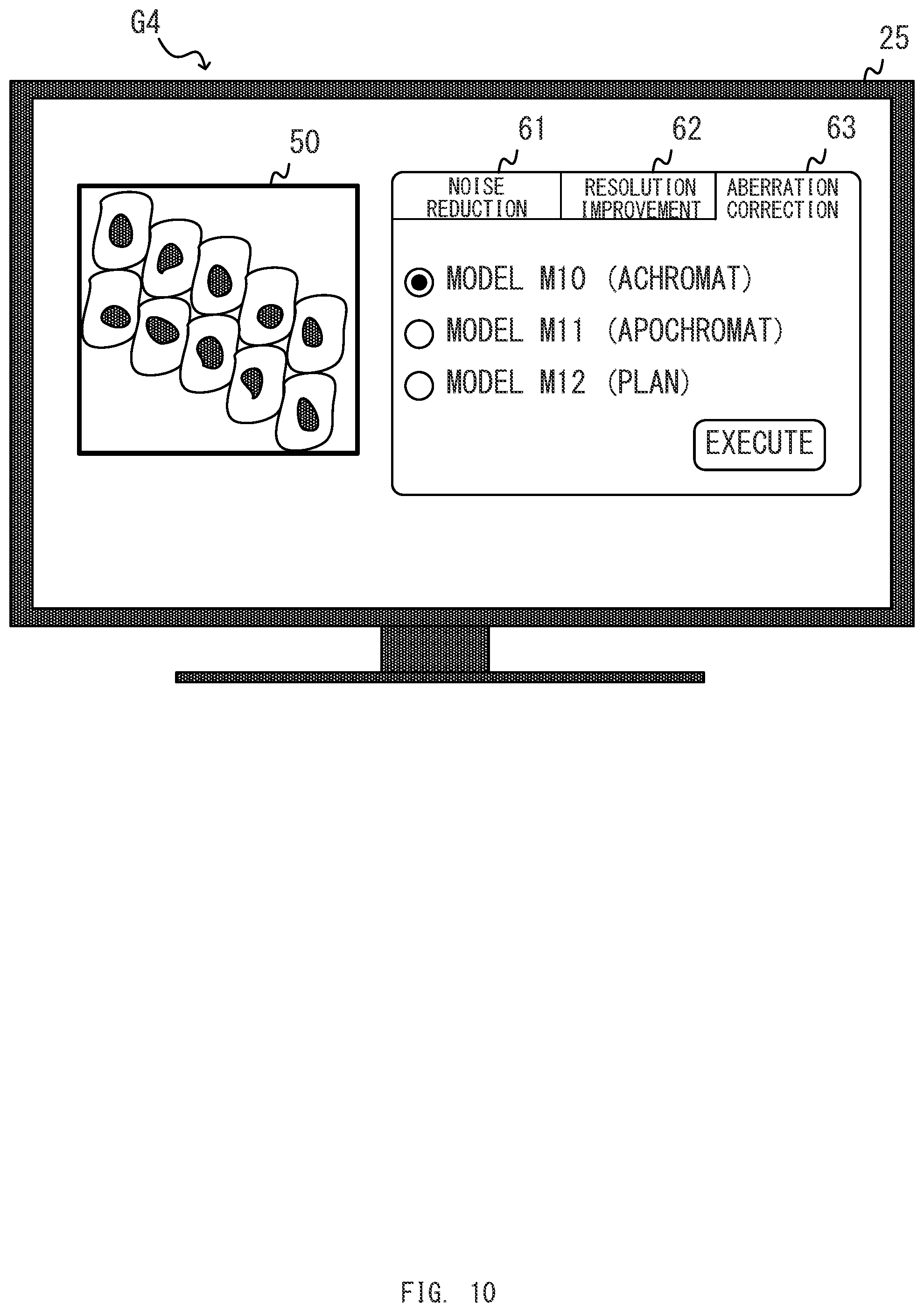 Patent US12345870 Figure 10 – Image processing system selecting learned model based on setting information of a microscope system, and image processing method and computer-readable medium
