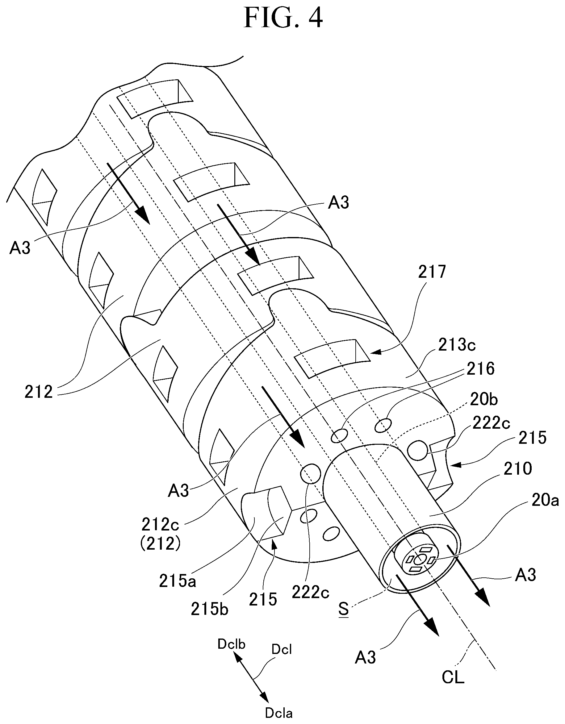 Patent US12345871 Figure 4 – Inspection cable guide mechanism, driving device, inspection cable insertion jig, and gas turbine inspection system including these