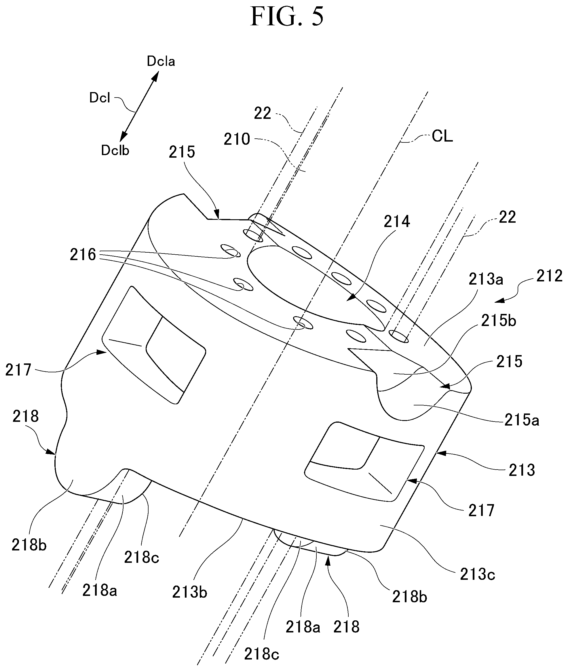 Patent US12345871 Figure 5 – Inspection cable guide mechanism, driving device, inspection cable insertion jig, and gas turbine inspection system including these