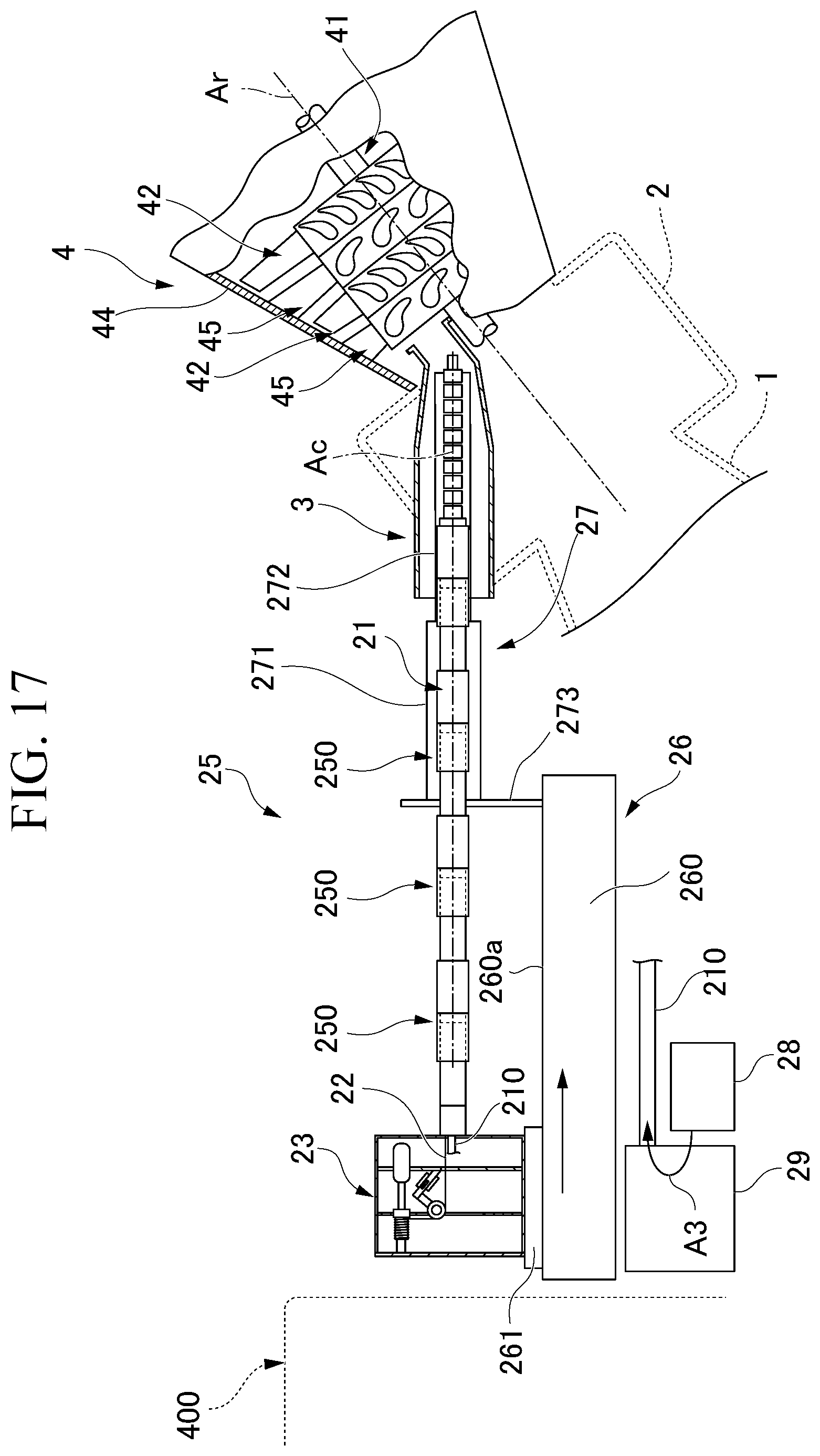 Patent US12345871 Figure 18 – Inspection cable guide mechanism, driving device, inspection cable insertion jig, and gas turbine inspection system including these