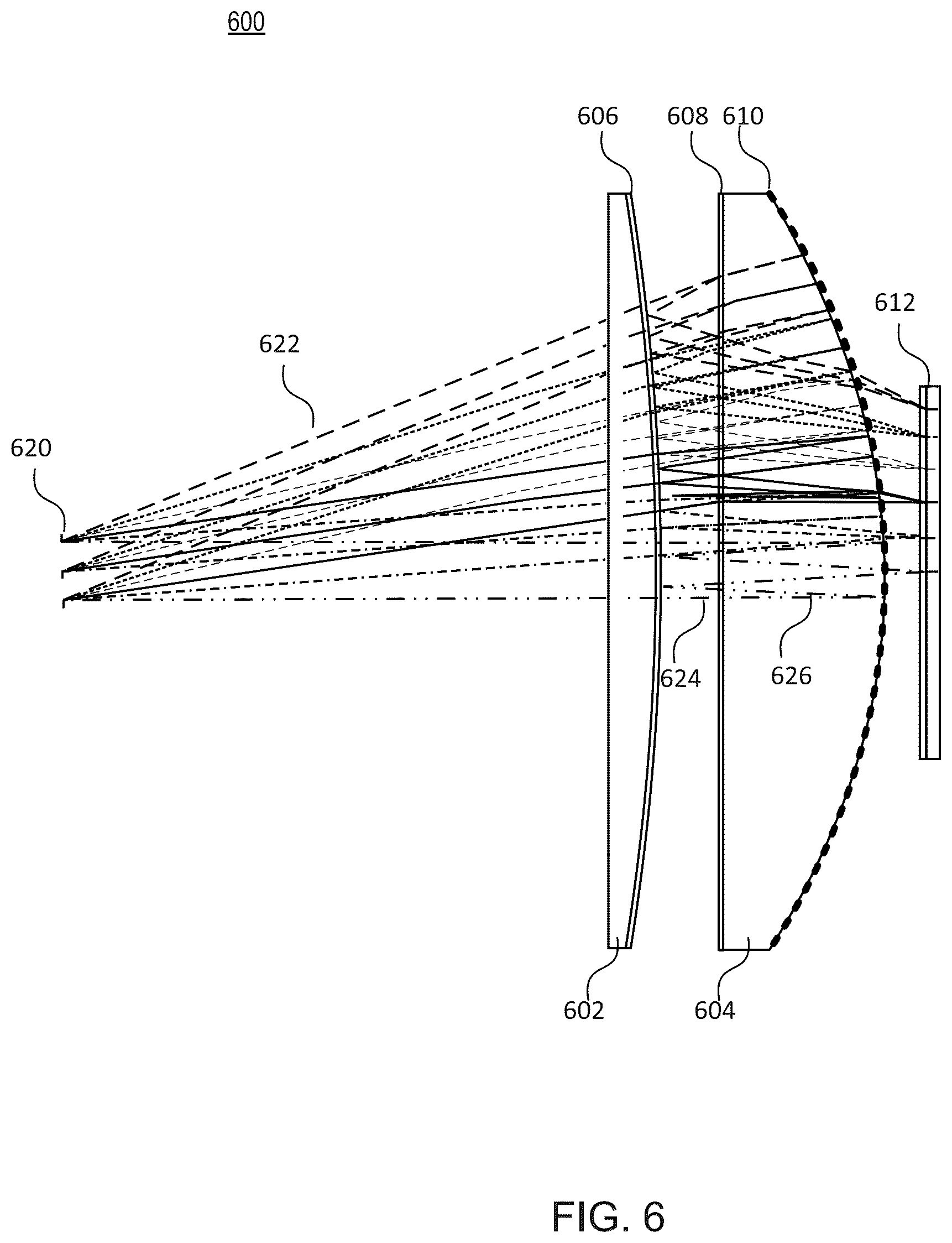 Patent US12345872 Figure 6 – Reflective hollow singlet folded optical lens structure