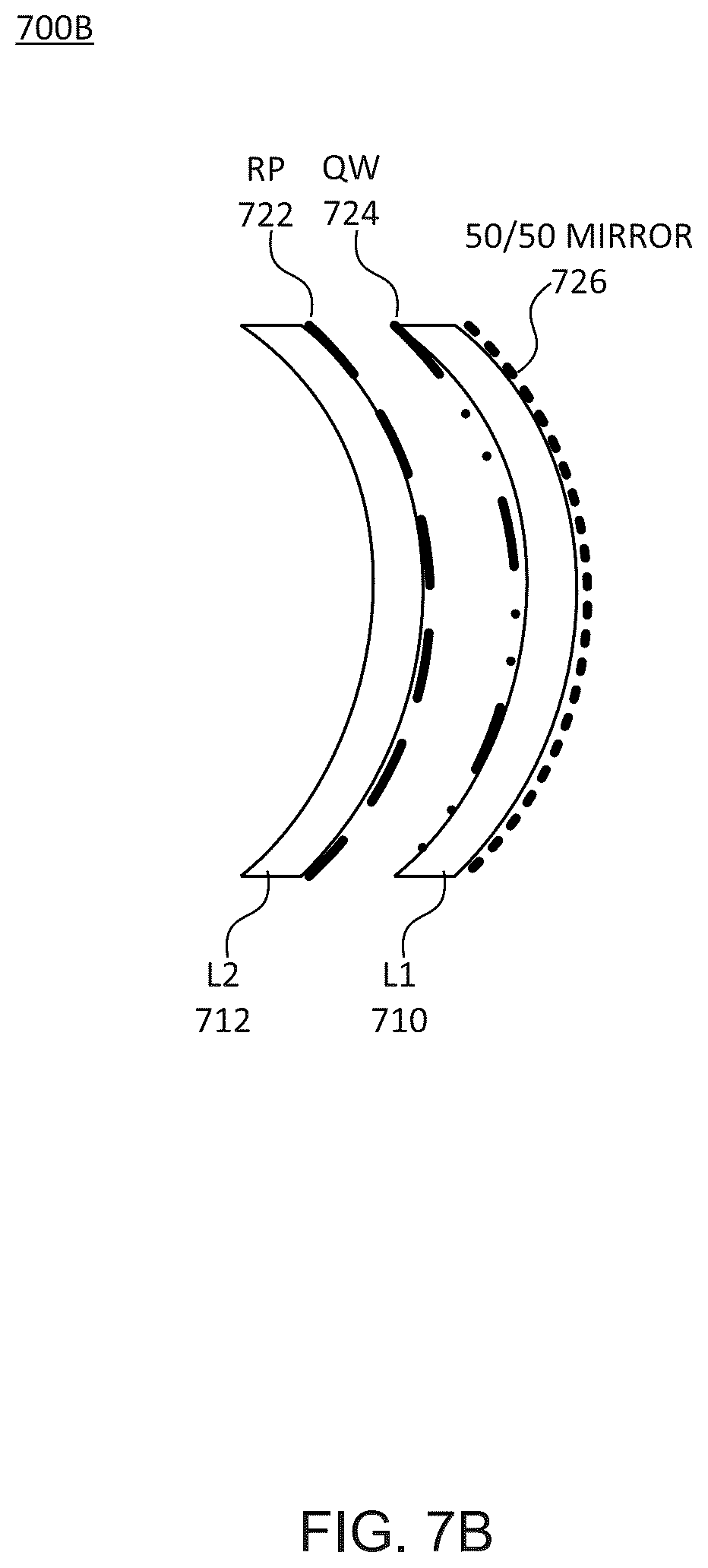 Patent US12345872 Figure 8 – Reflective hollow singlet folded optical lens structure