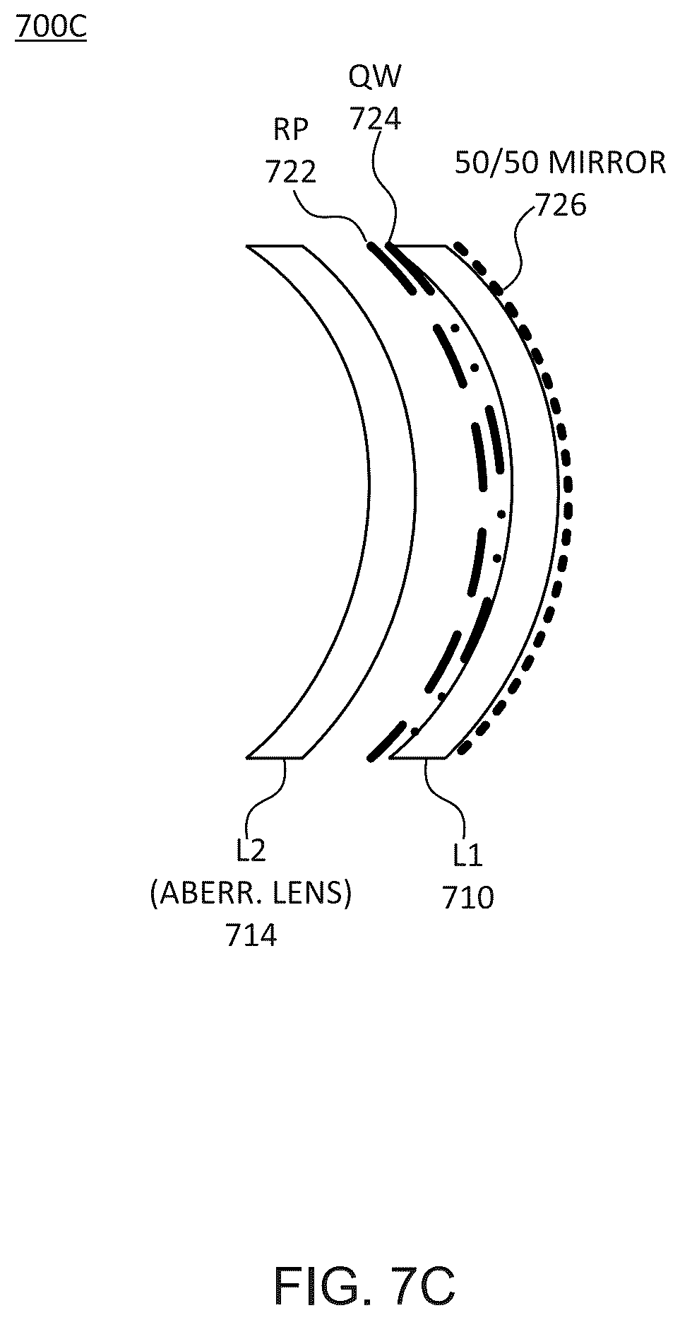 Patent US12345872 Figure 9 – Reflective hollow singlet folded optical lens structure