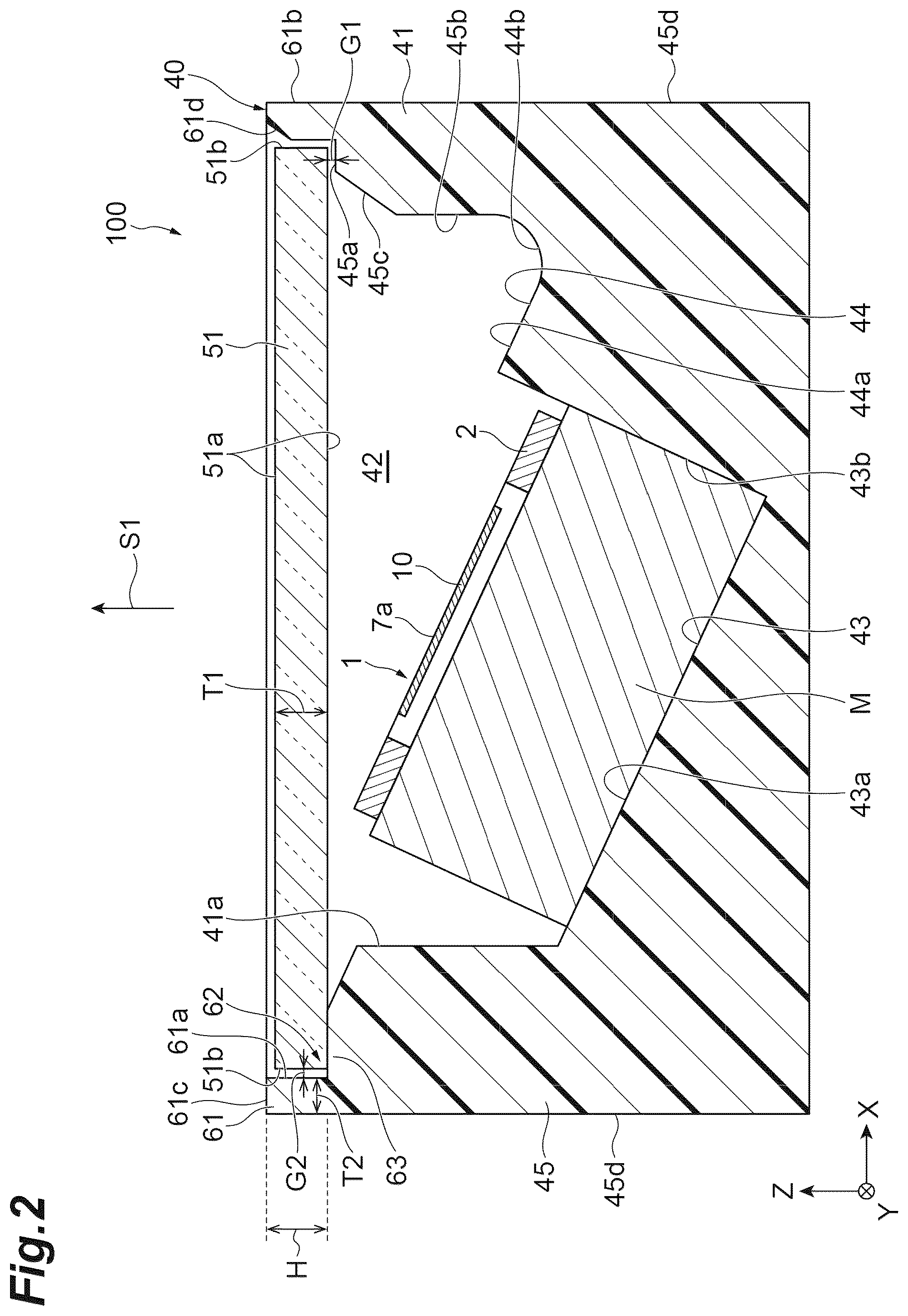 Patent US12345874 Figure 2 – Mirror unit