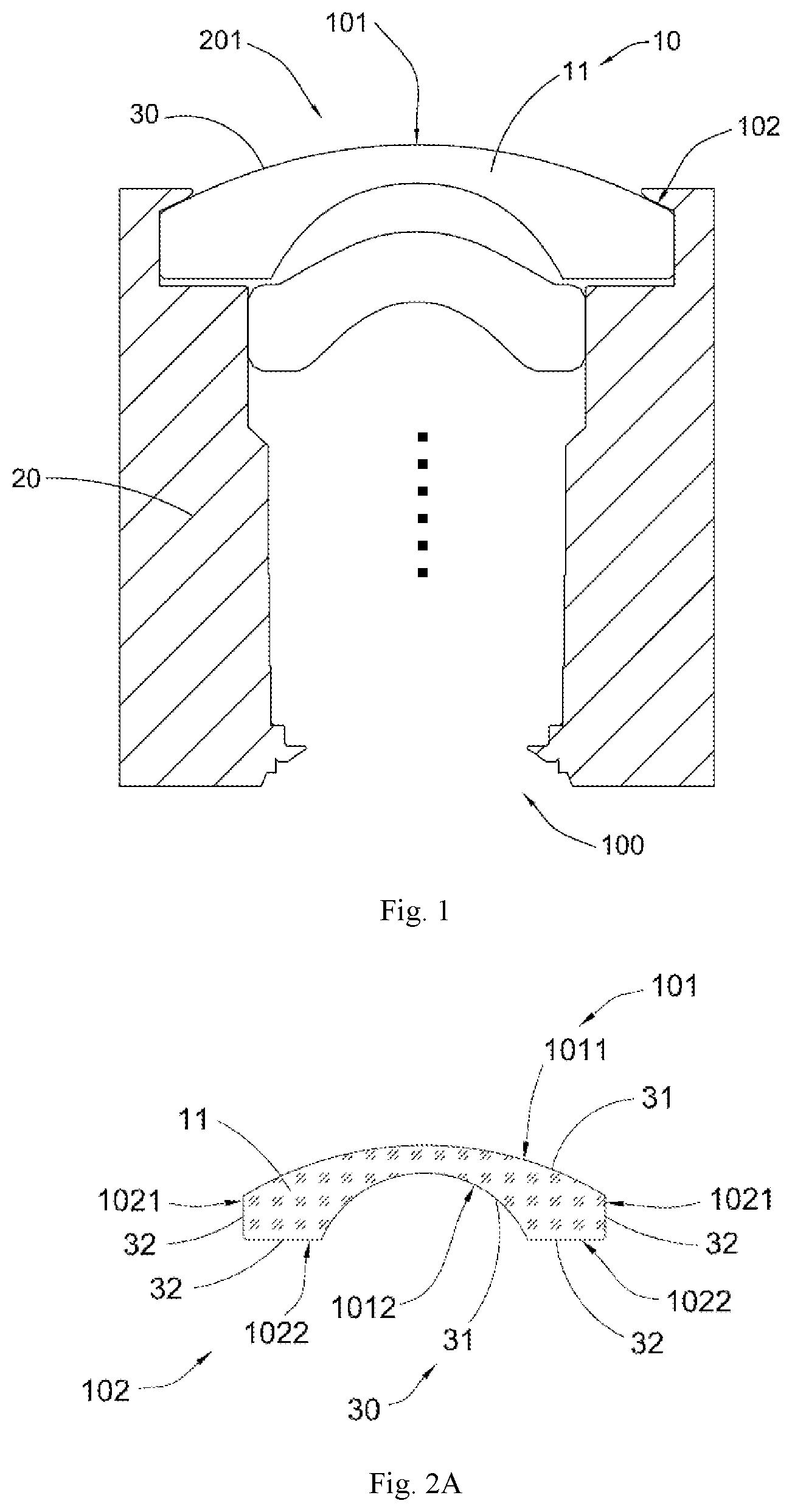 Patent US12345877 Figure 1 – Optical device and use thereof