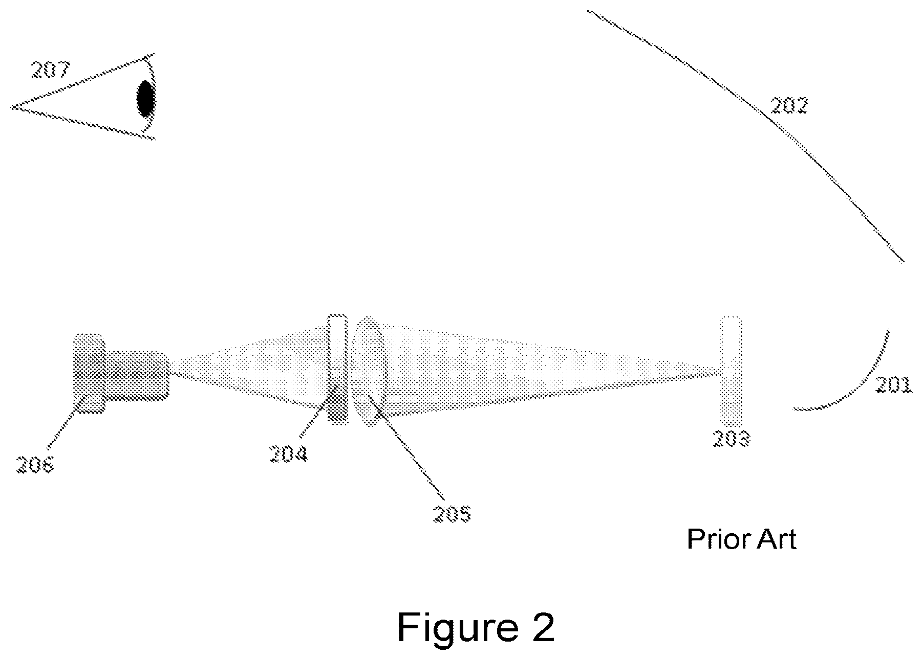 Patent US12345884 Figure 2 – Holographic image projection with holographic correction