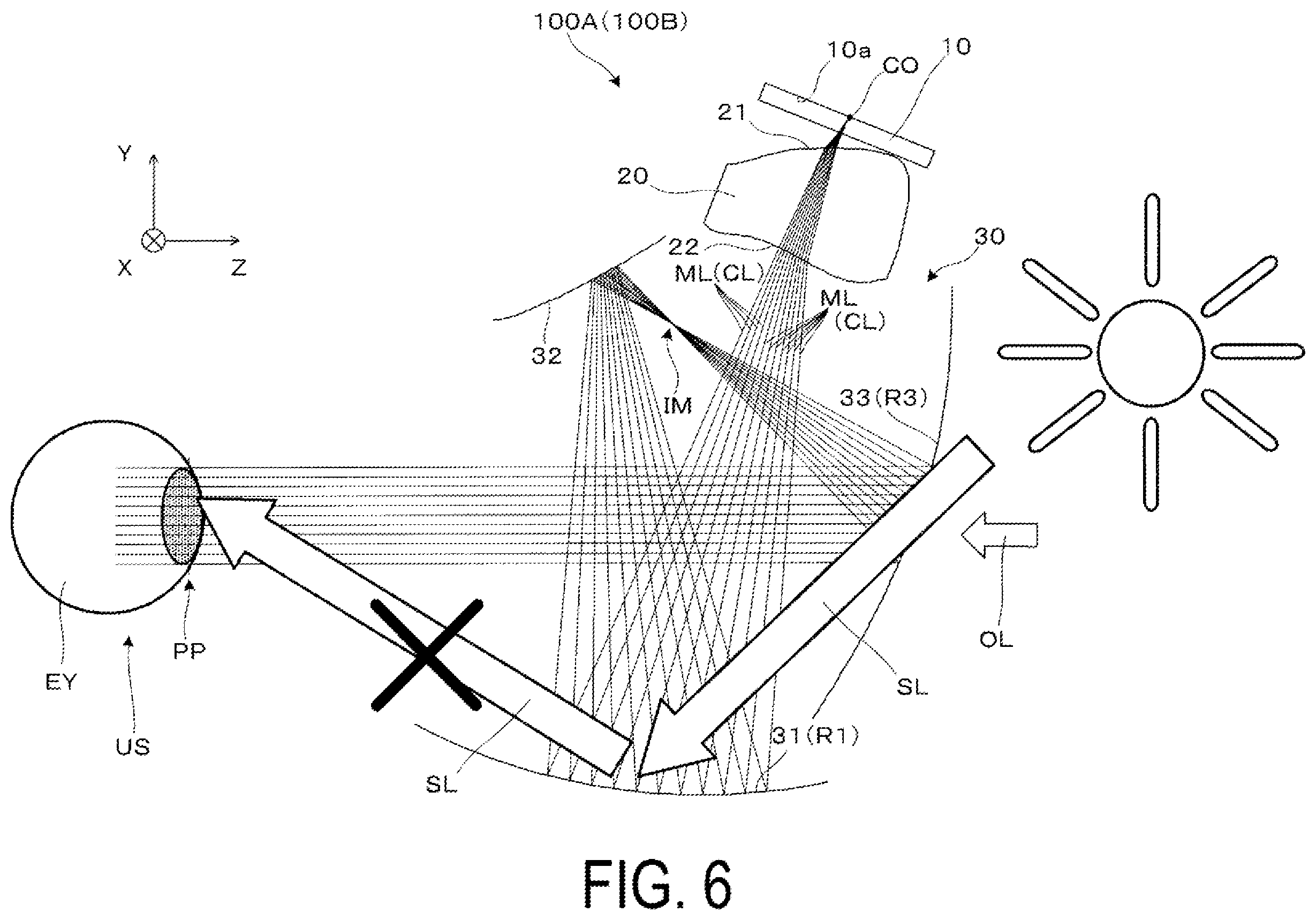 Patent US12345890 Figure 6 – Virtual image display device
