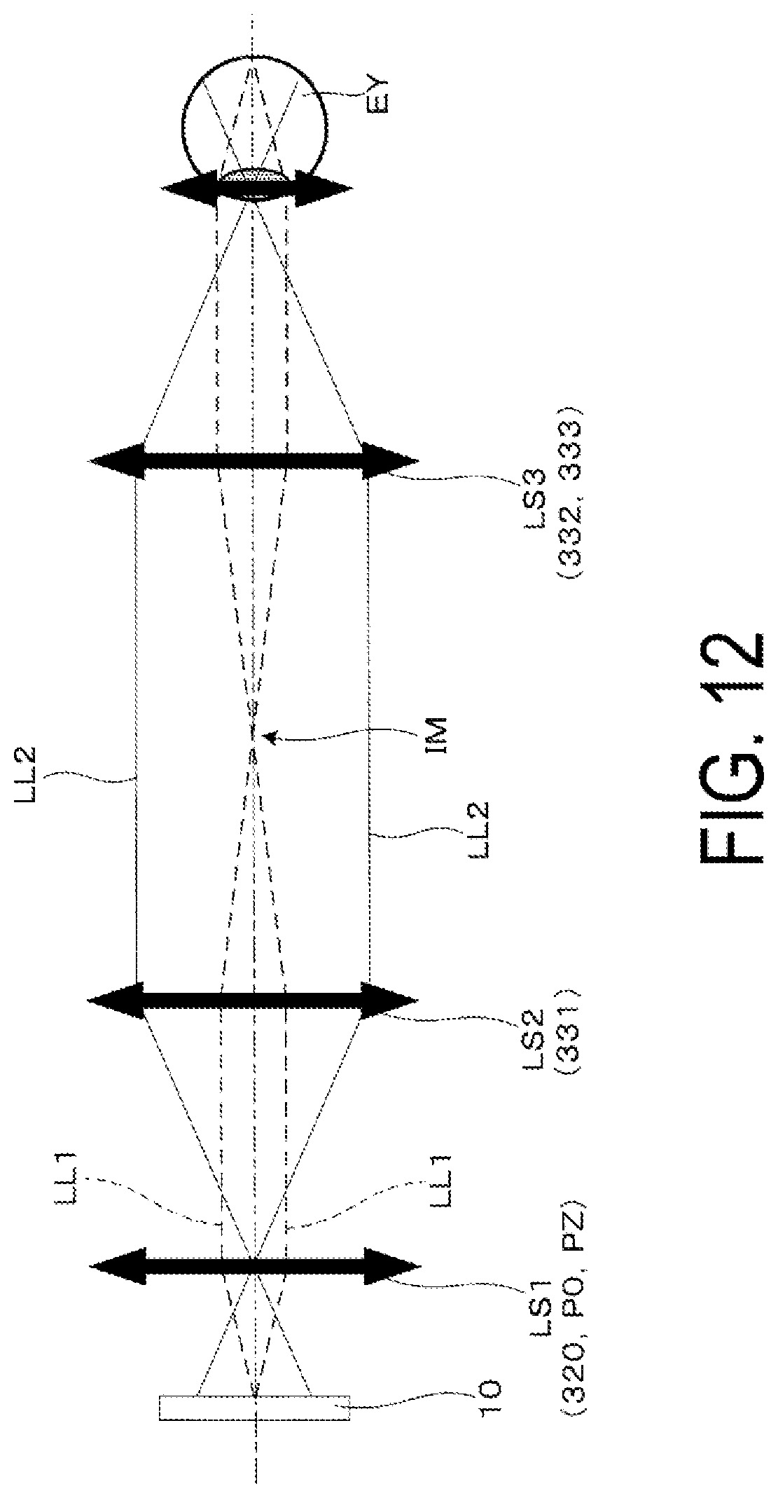 Patent US12345890 Figure 12 – Virtual image display device