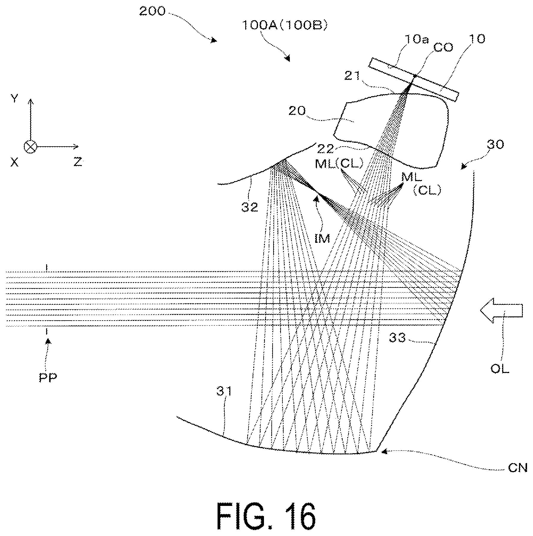Patent US12345890 Figure 16 – Virtual image display device
