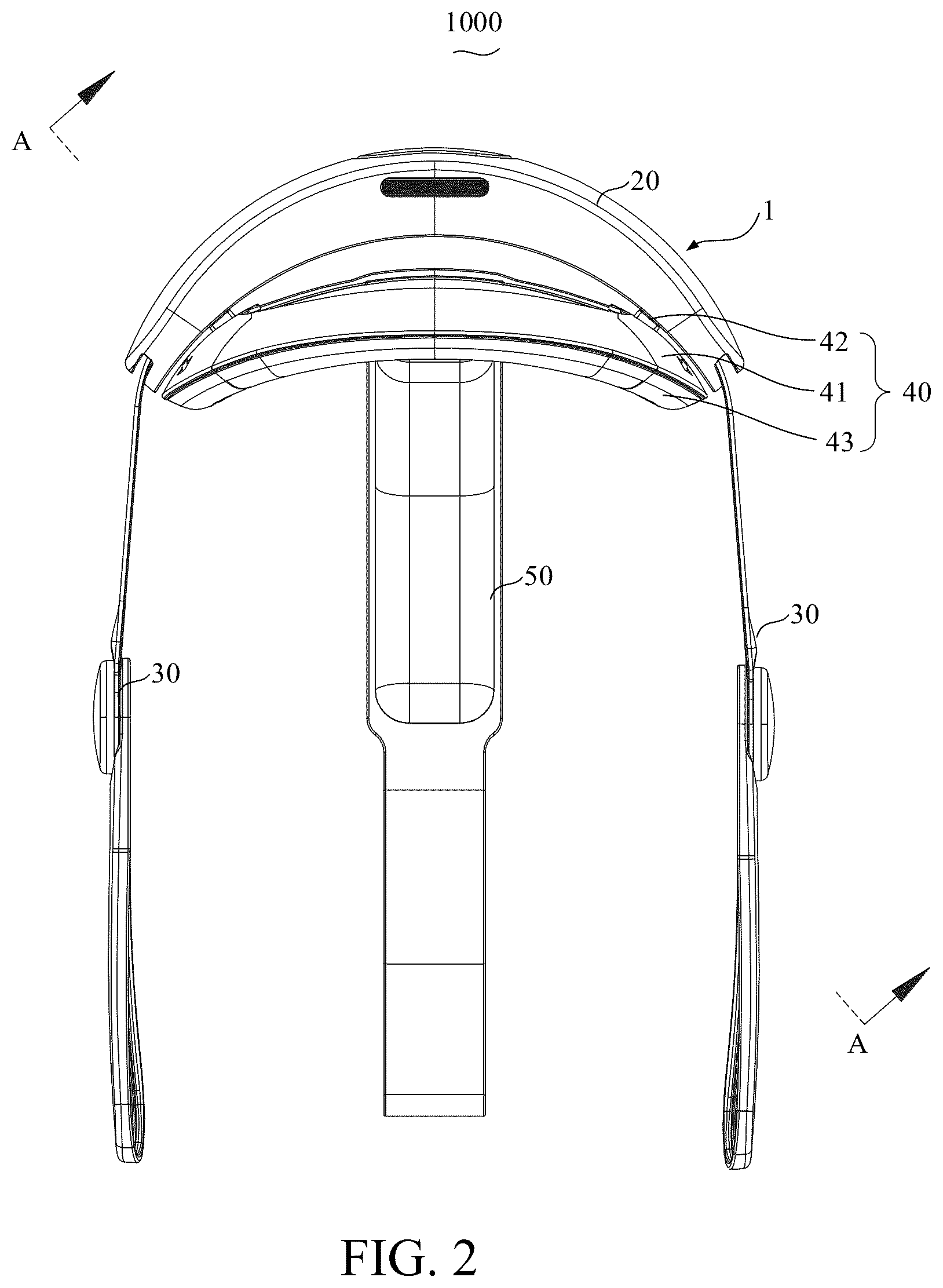 Patent US12345895 Figure 2 – Virtual reality (VR) strap system and VR apparatus