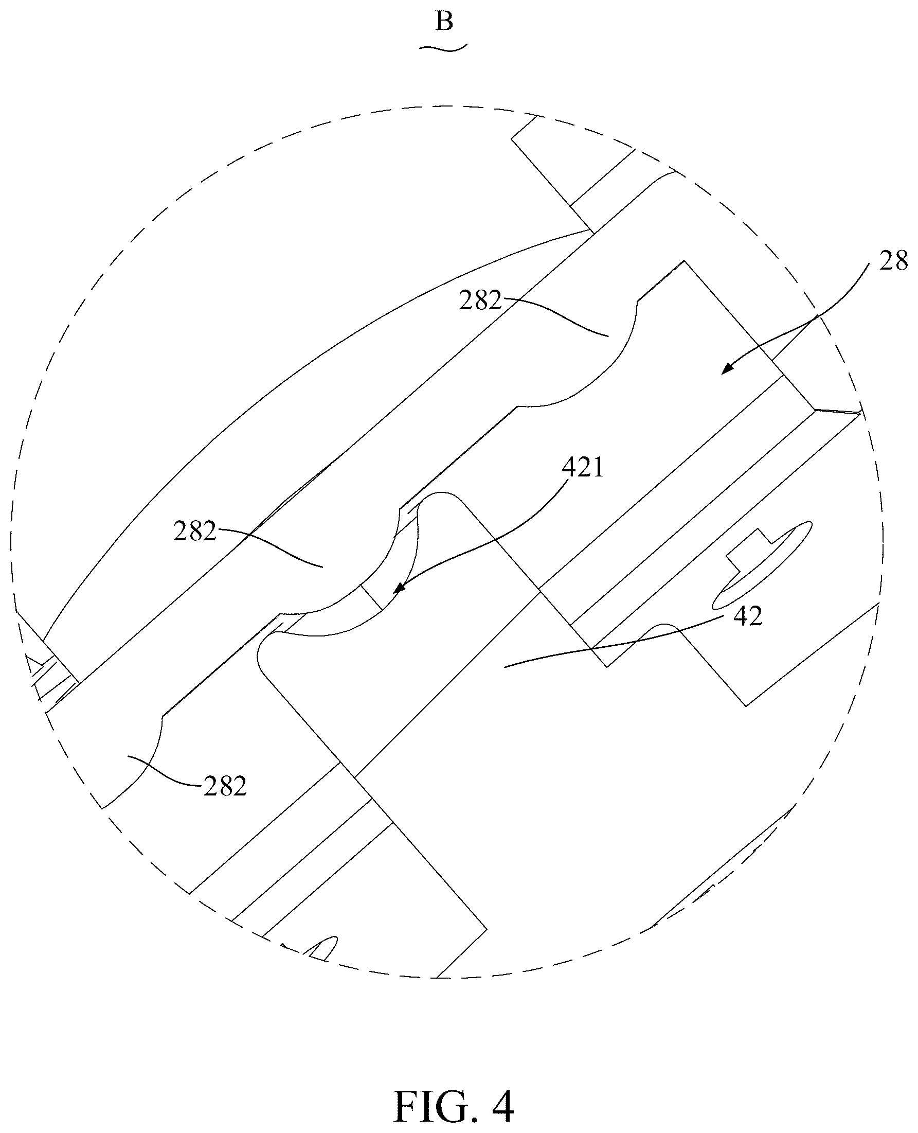Patent US12345895 Figure 4 – Virtual reality (VR) strap system and VR apparatus