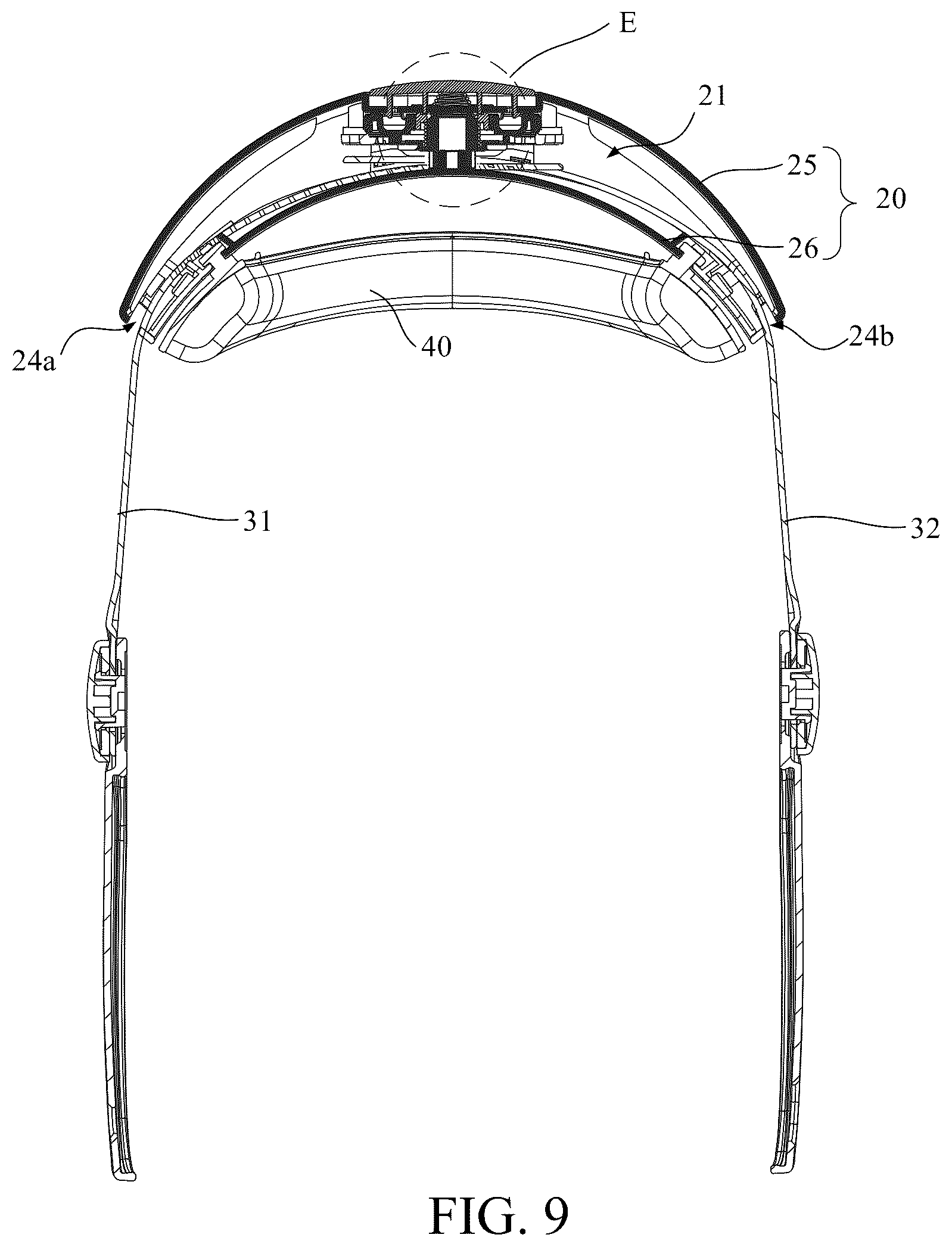 Patent US12345895 Figure 8 – Virtual reality (VR) strap system and VR apparatus