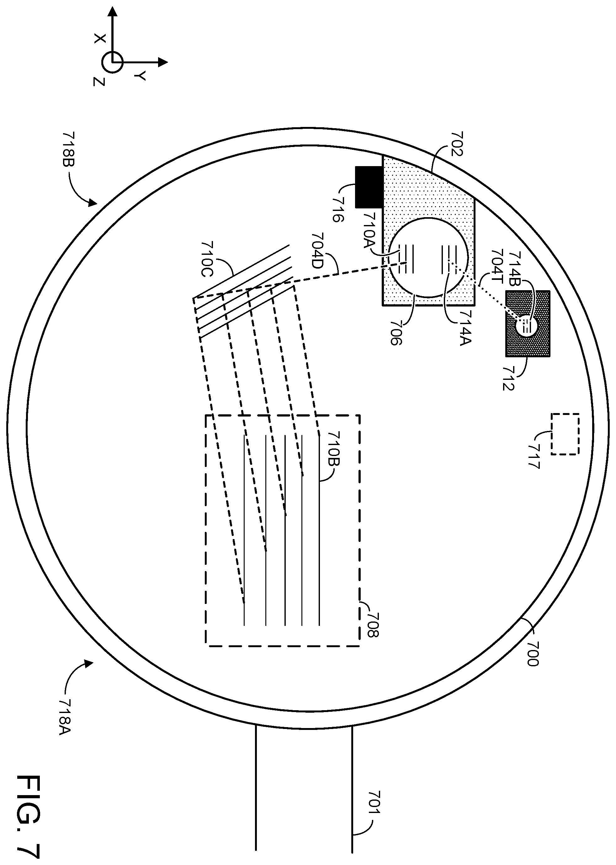 Patent US12345896 Figure 7 – Head-mounted display alignment assessment