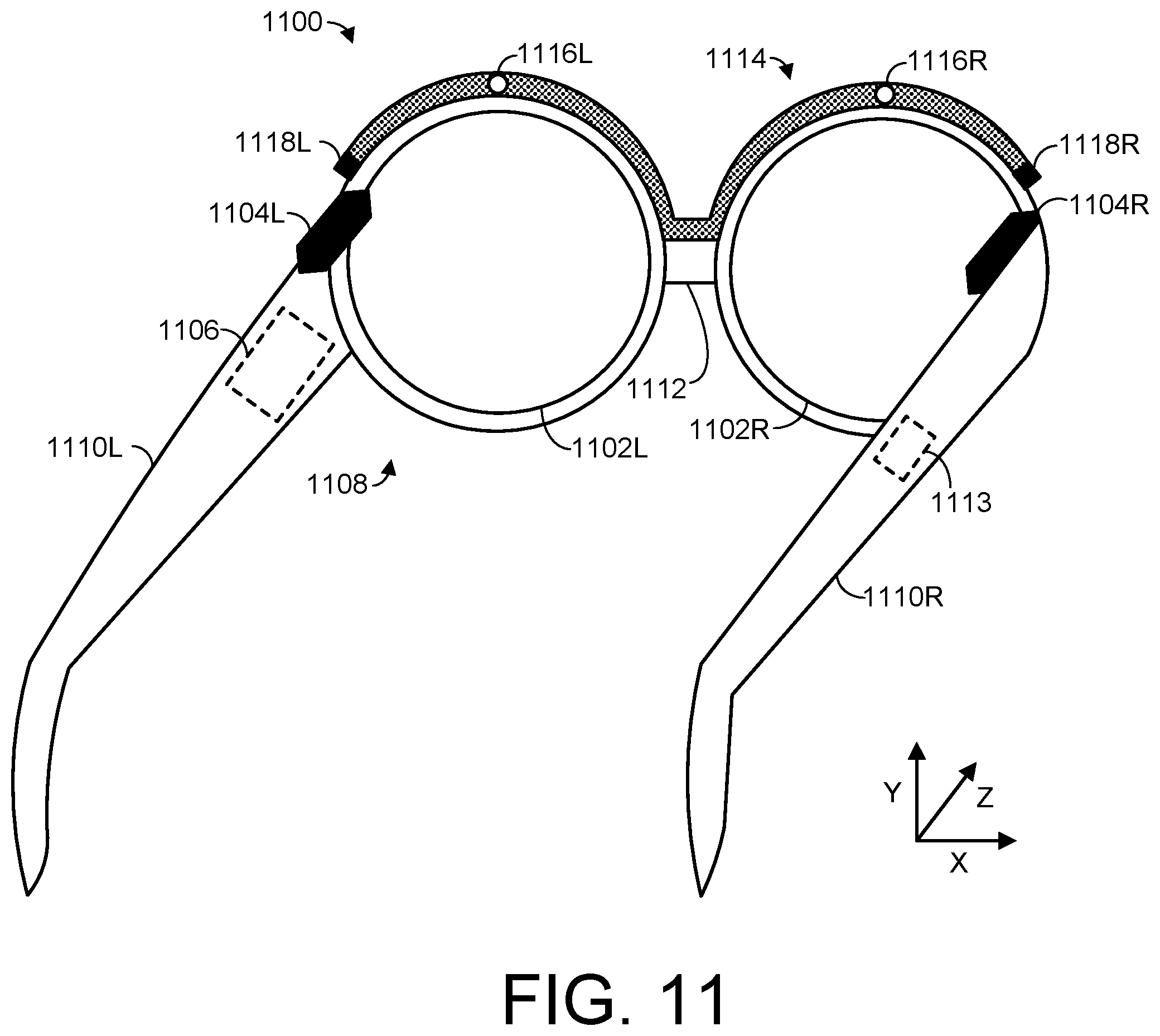 Patent US12345896 Figure 13 – Head-mounted display alignment assessment