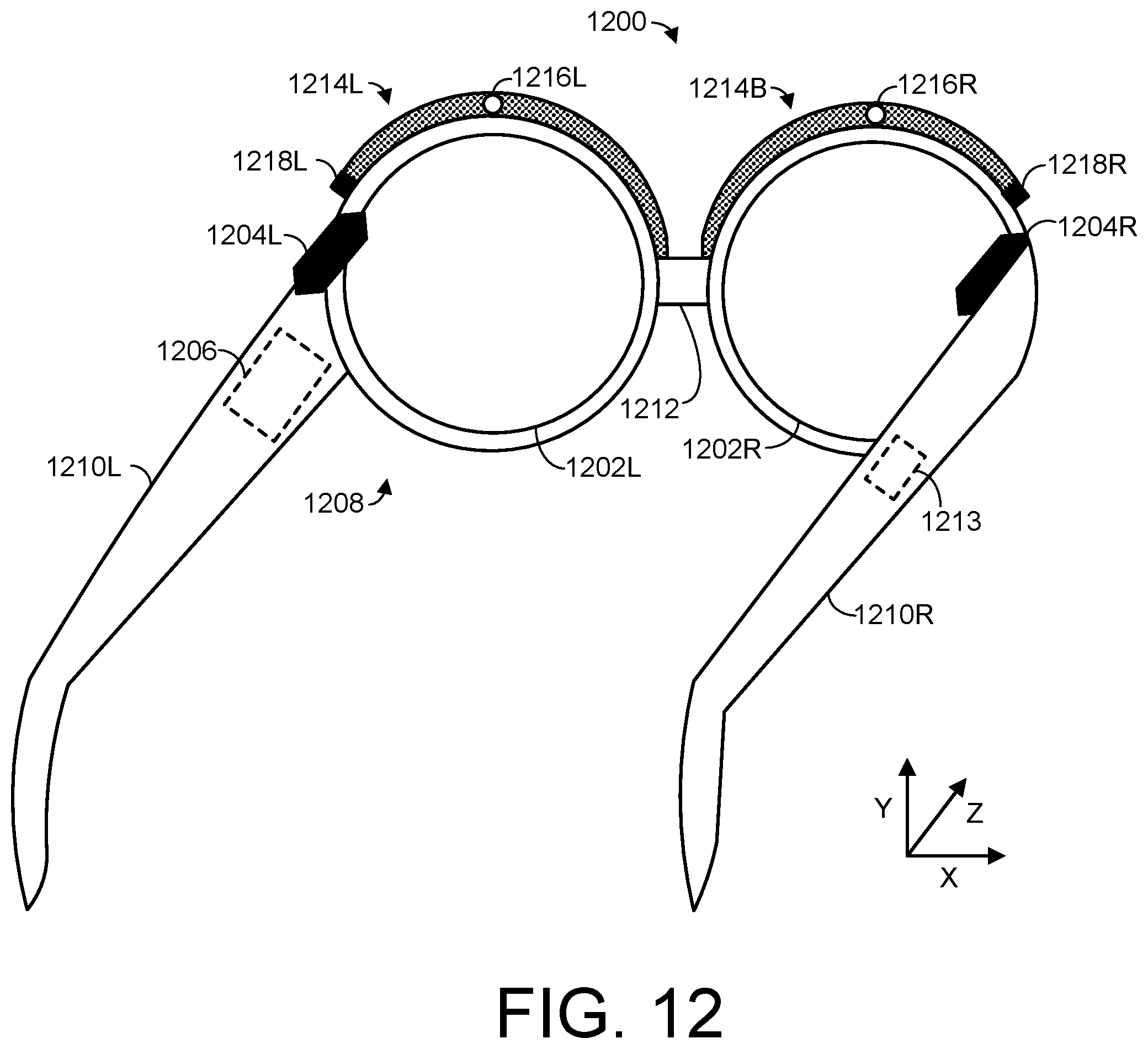 Patent US12345896 Figure 14 – Head-mounted display alignment assessment