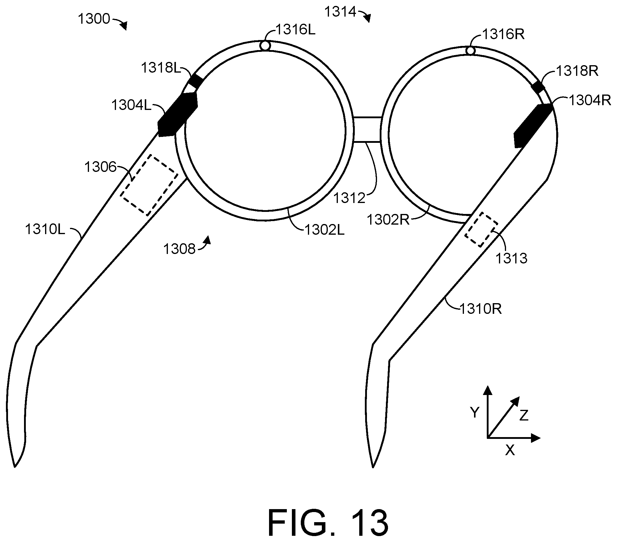Patent US12345896 Figure 15 – Head-mounted display alignment assessment
