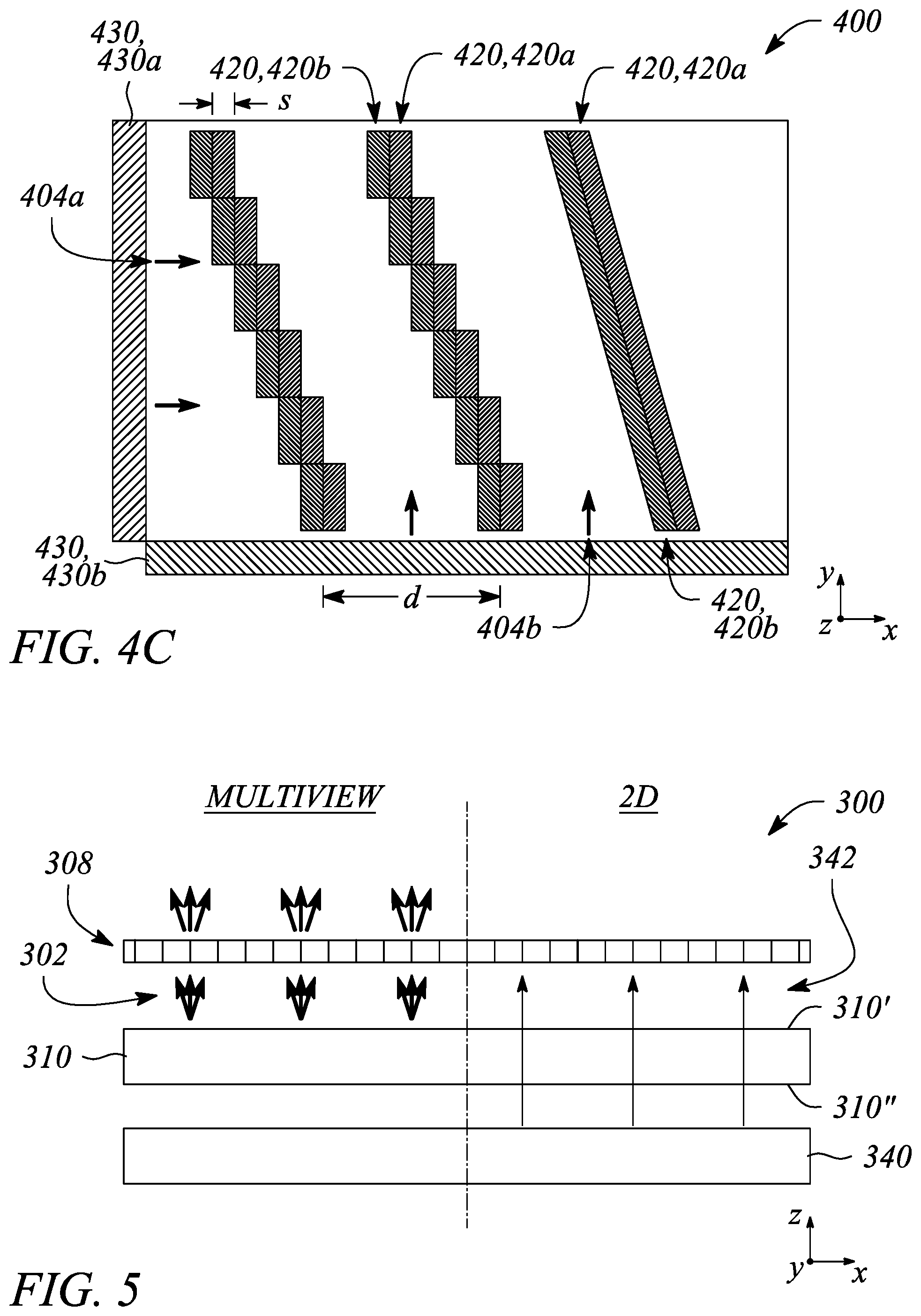 Patent US12345900 Figure 5 – Time-multiplexed multiview backlight, multiview display and method