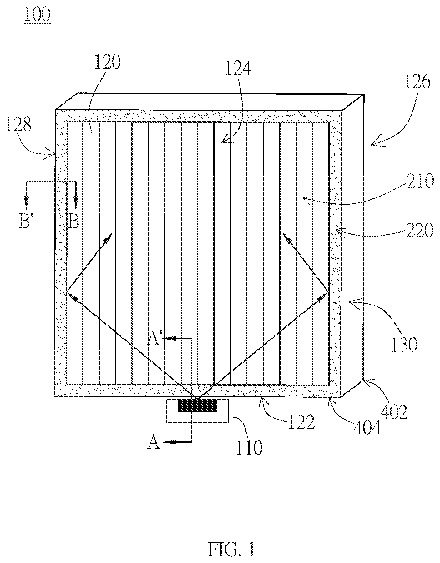 Patent US12345910 Figure 1 – Light guide plate and backlight module
