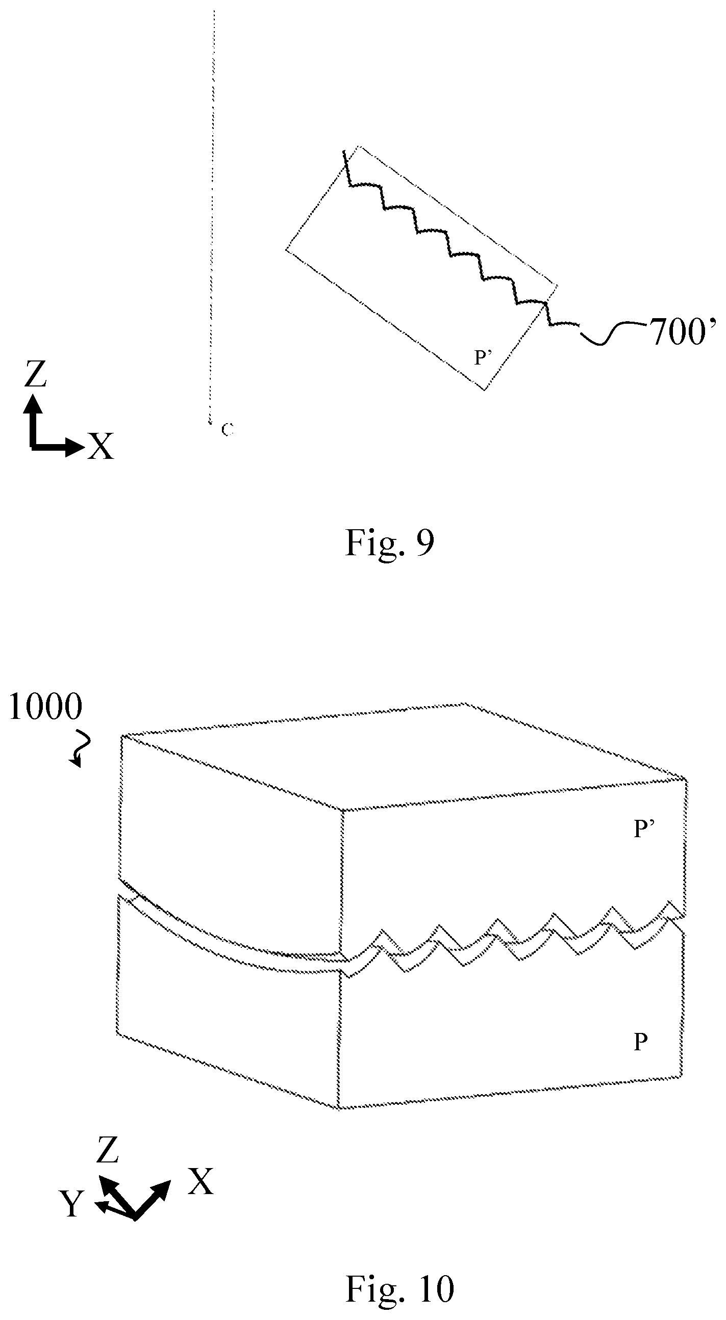 Patent US12345912 Figure 5 – Method for manufacturing a set of optical guide microstructures
