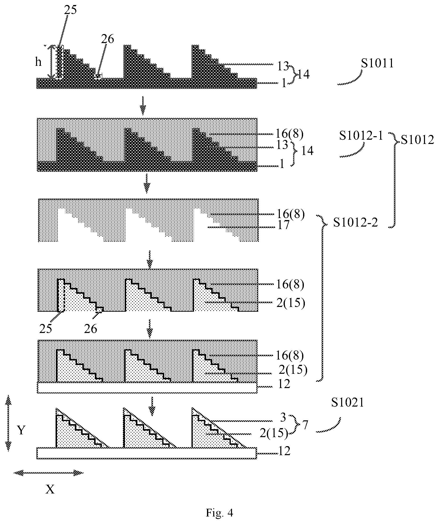 Patent US12345922 Figure 4 – Grating structure, preparation method thereof and display device