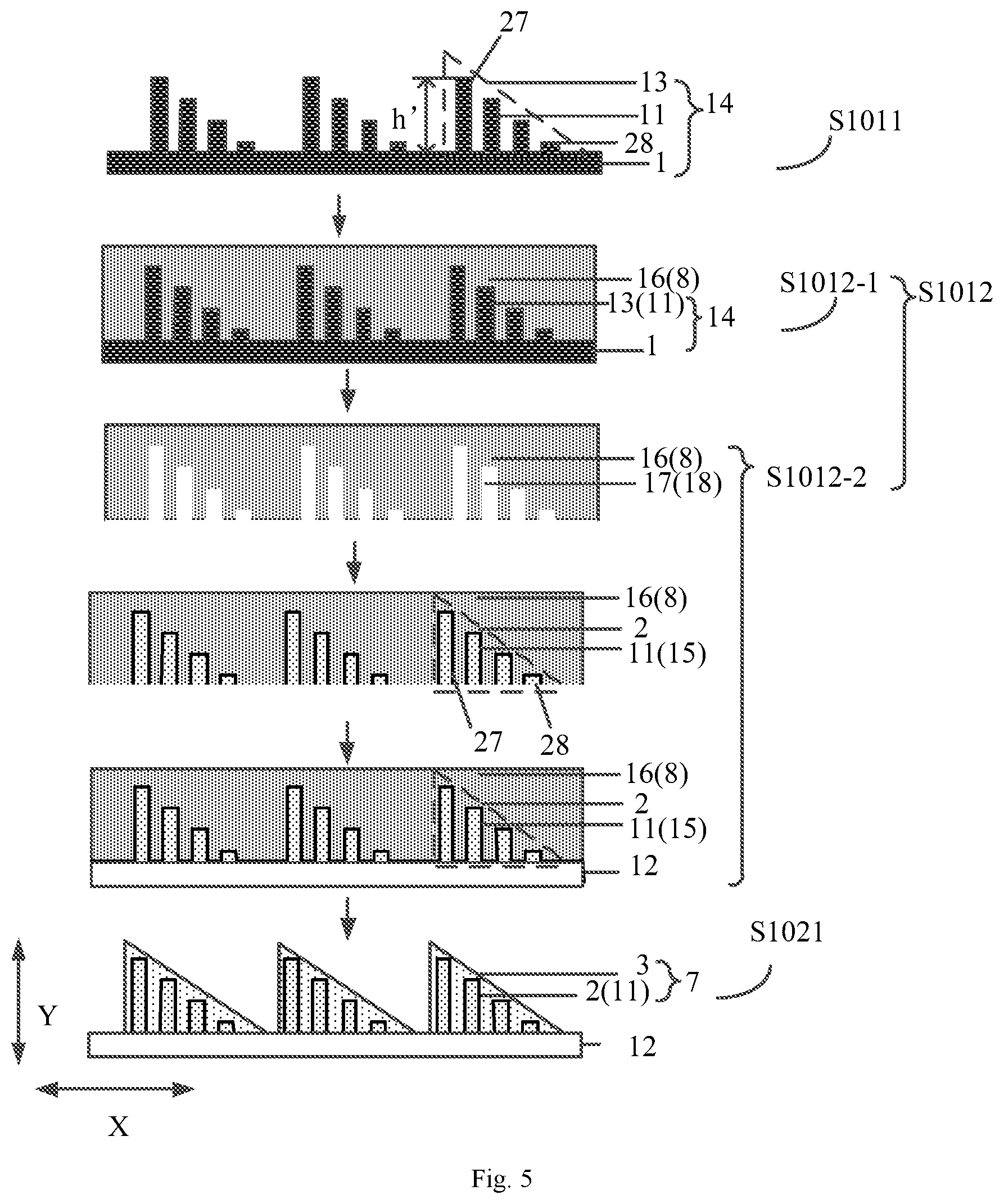 Patent US12345922 Figure 5 – Grating structure, preparation method thereof and display device