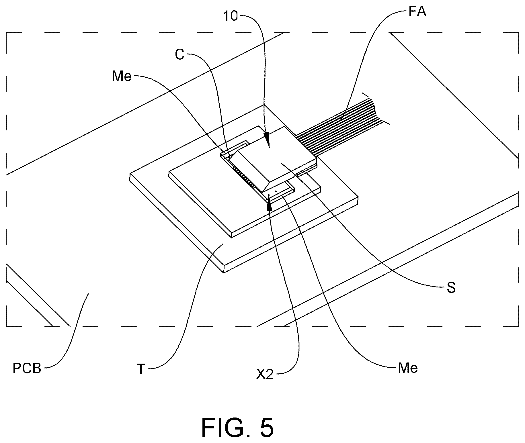 Patent US12345923 Figure 4 – Metallized optical fiber array module and fabrication method thereof