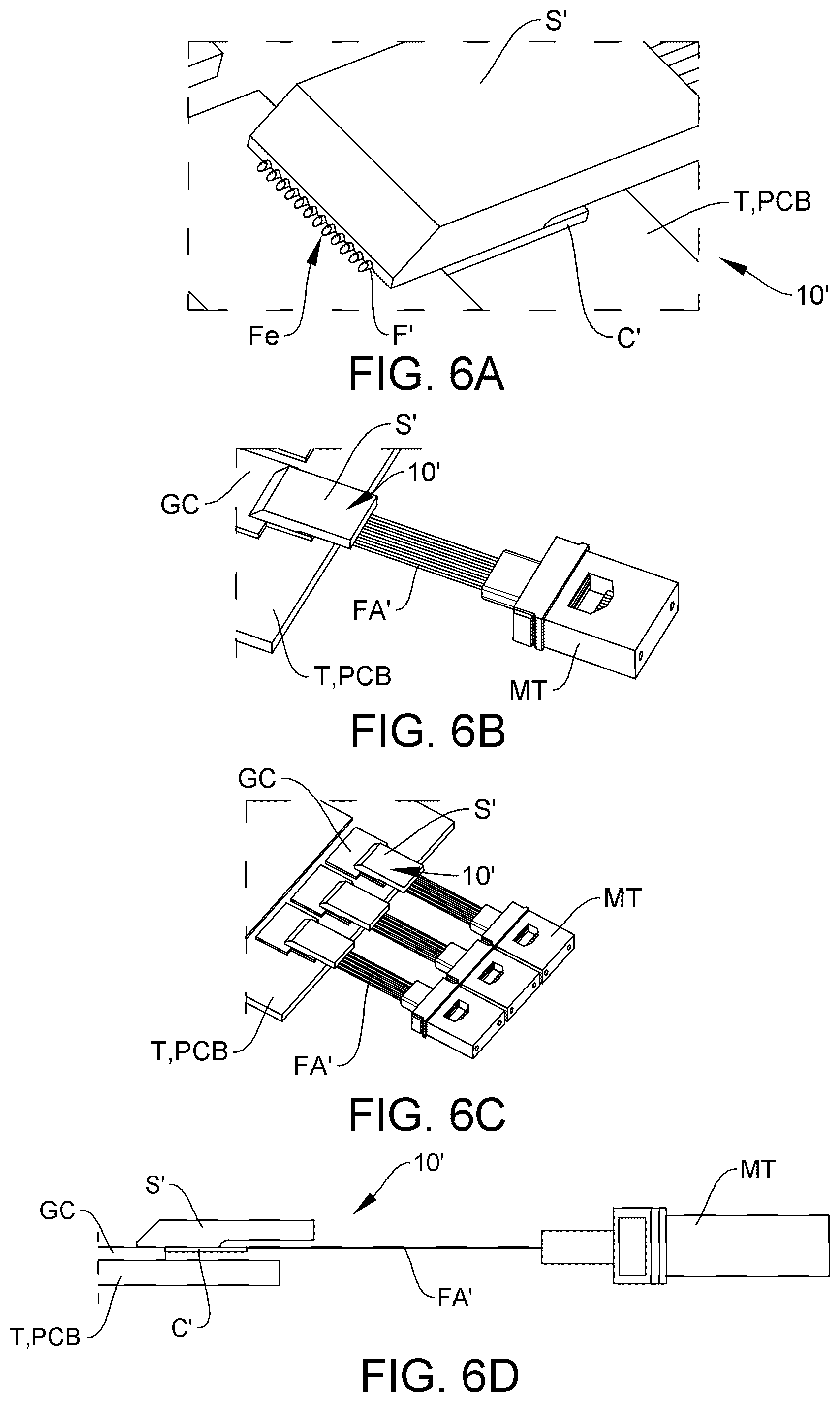 Patent US12345923 Figure 5 – Metallized optical fiber array module and fabrication method thereof