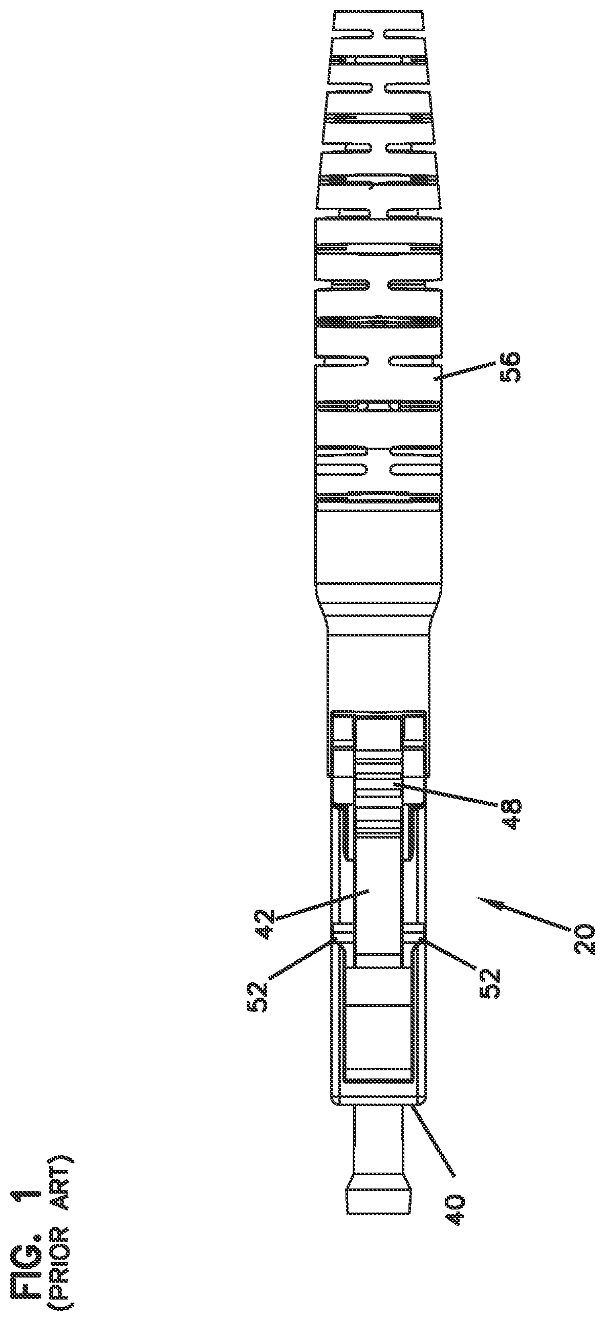 Patent US12345925 Figure 1 – Telecommunications connector with latch release mechanism