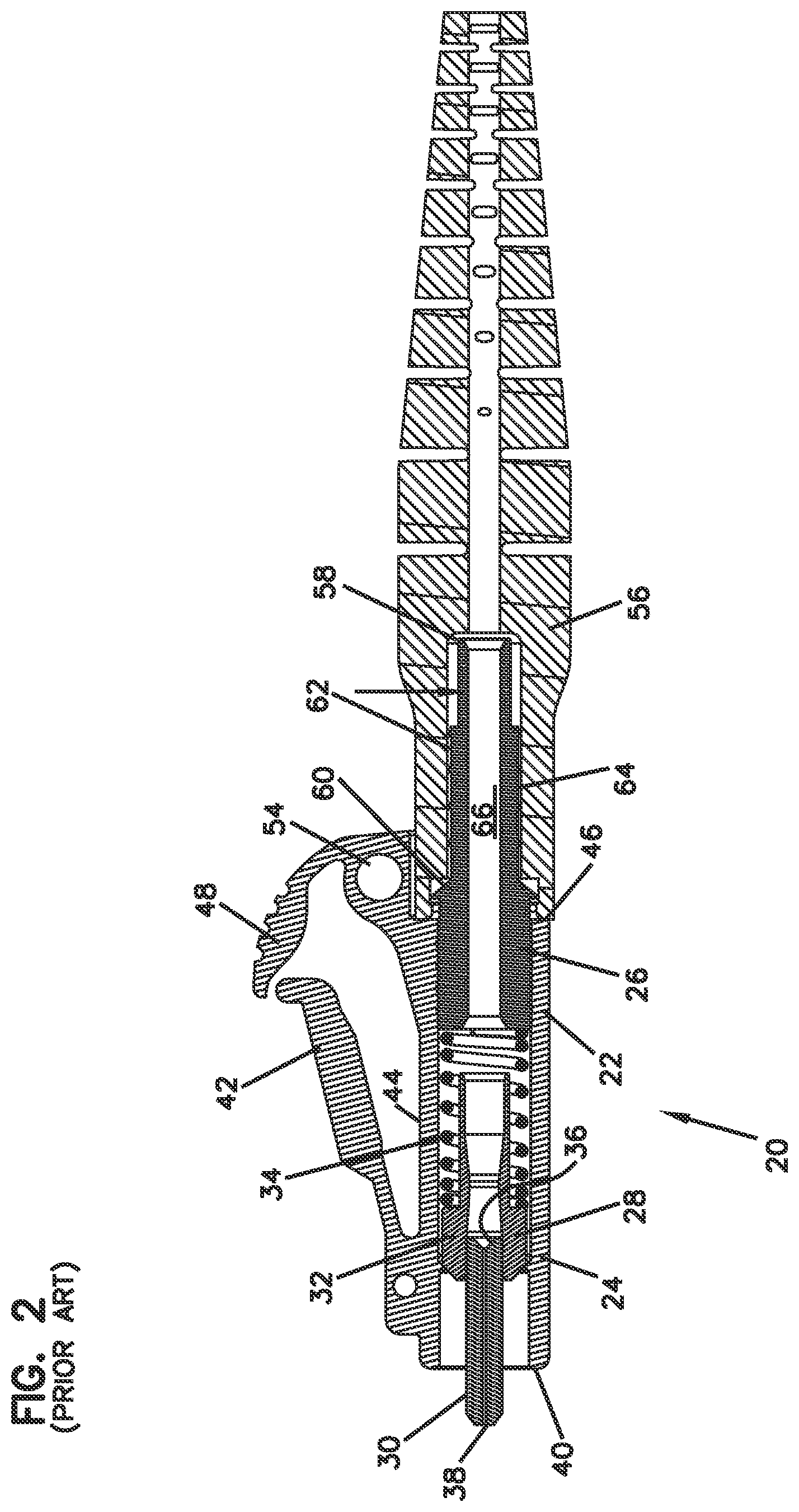 Patent US12345925 Figure 2 – Telecommunications connector with latch release mechanism