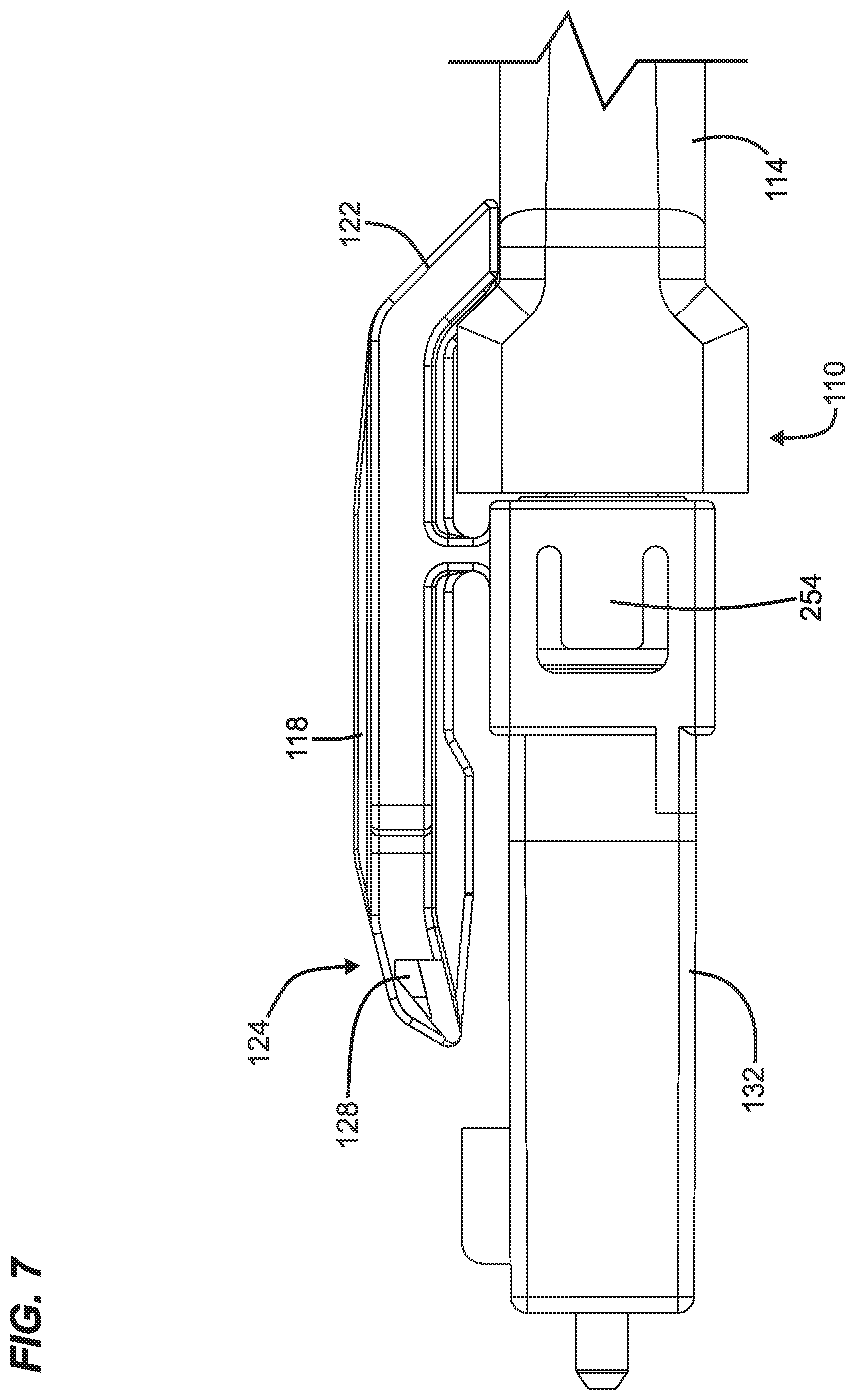 Patent US12345925 Figure 6 – Telecommunications connector with latch release mechanism