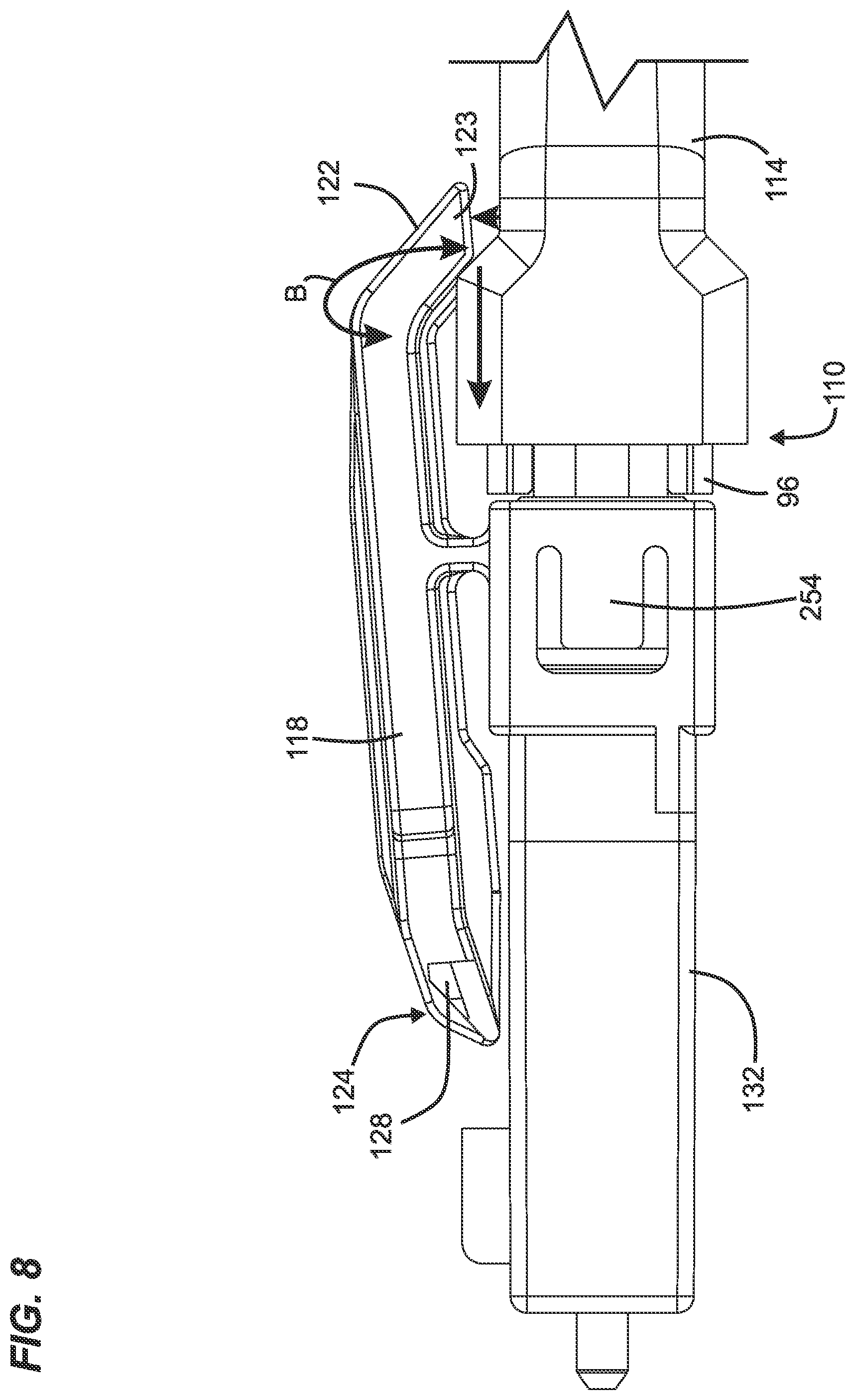 Patent US12345925 Figure 7 – Telecommunications connector with latch release mechanism