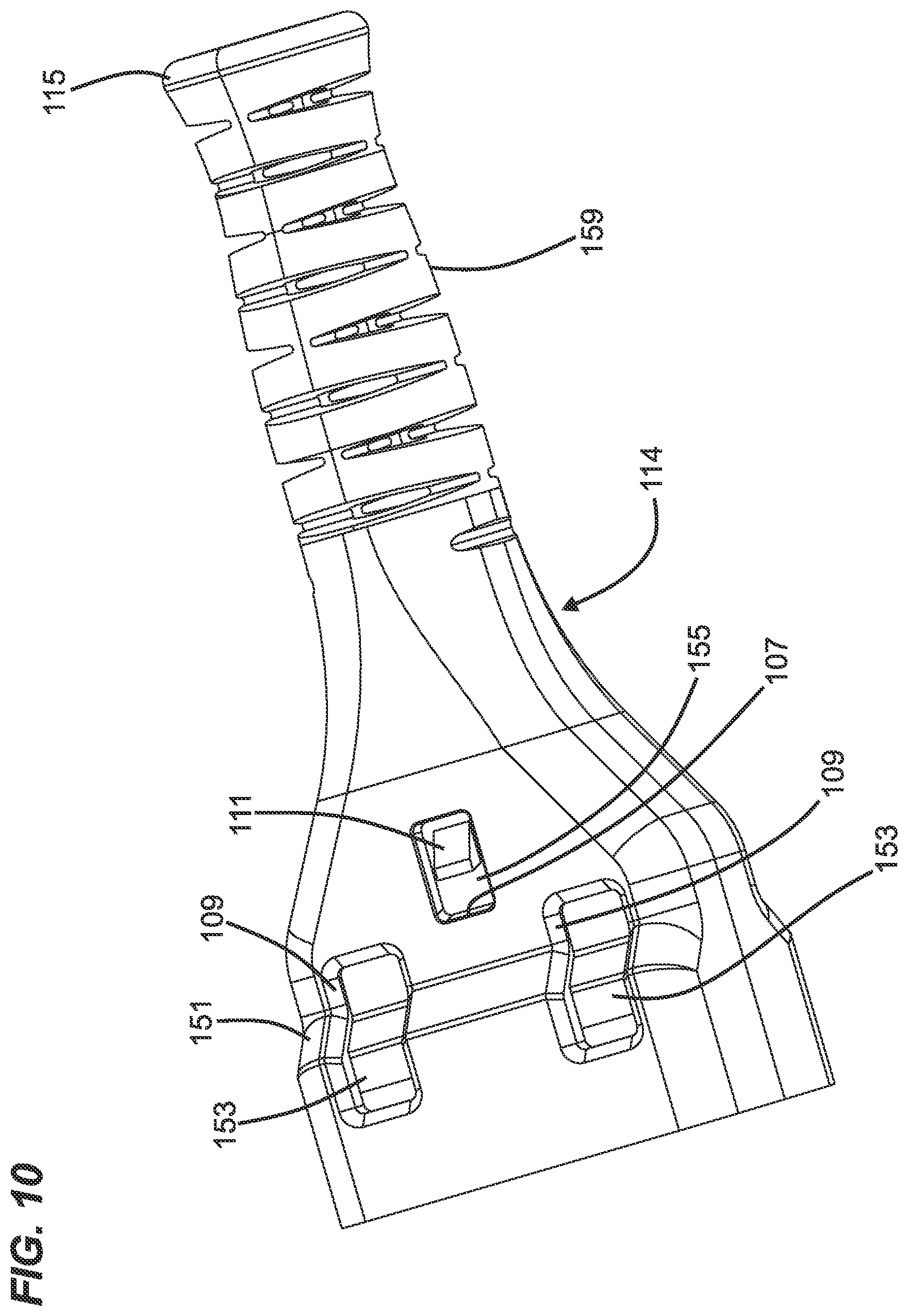 Patent US12345925 Figure 9 – Telecommunications connector with latch release mechanism