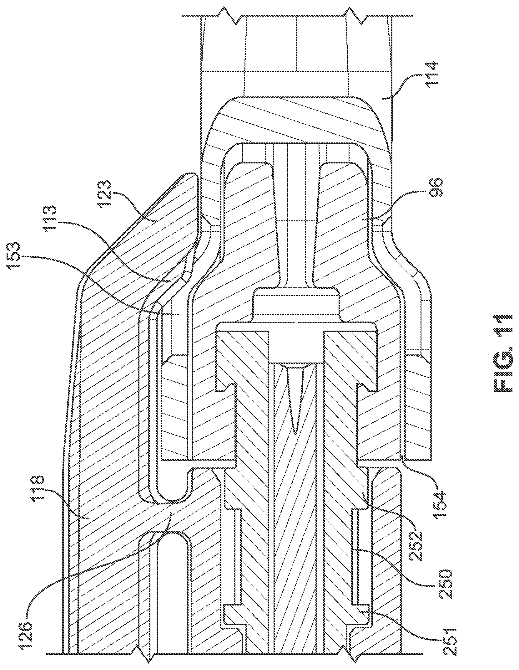 Patent US12345925 Figure 10 – Telecommunications connector with latch release mechanism